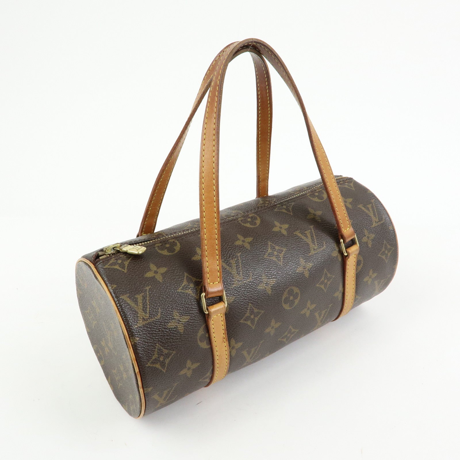 Louis Vuitton Monogram Papillon 26 Hand Bag Brown M51386