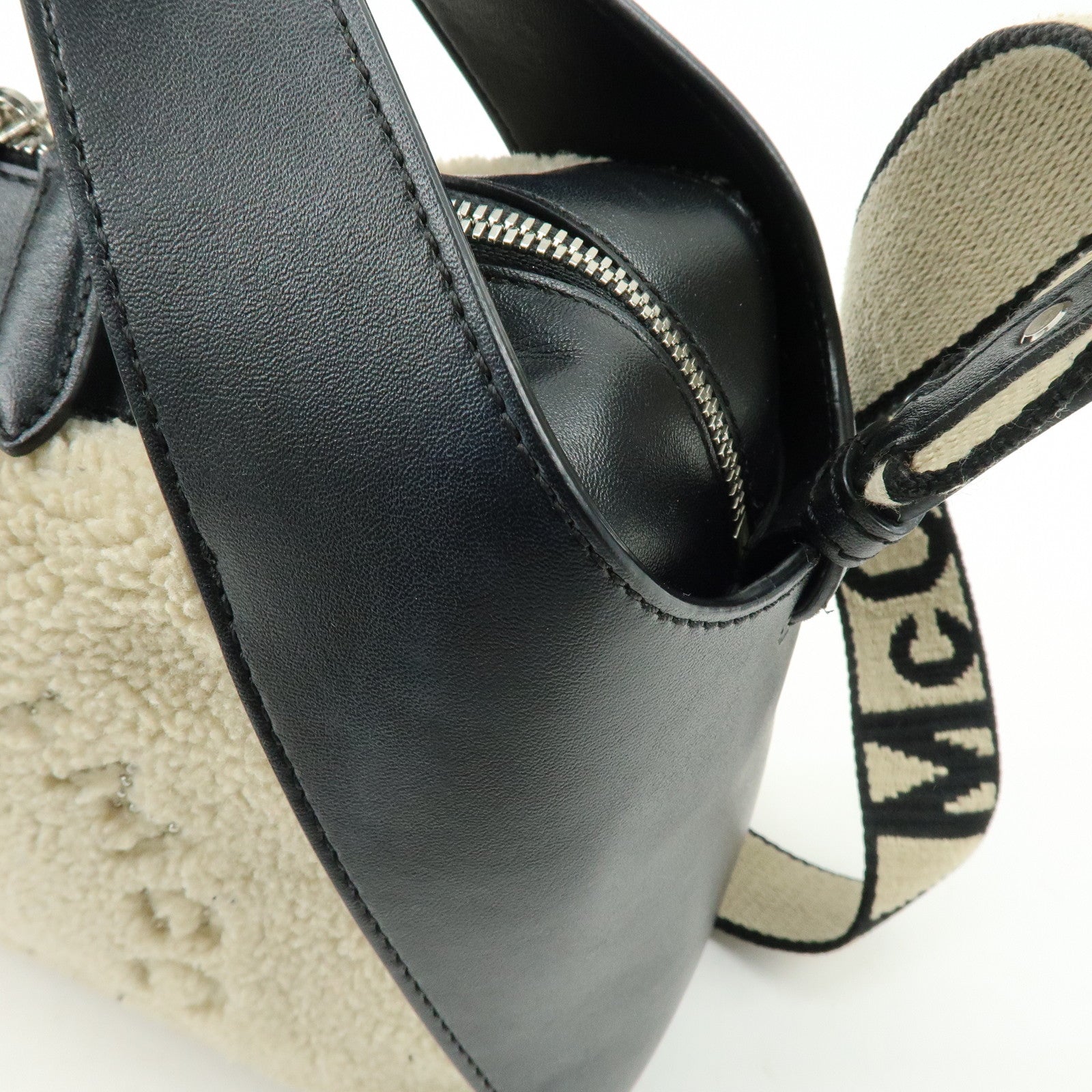 STELLA MCCARTNEY Alter Nappa Faux Shearling Shoulder Crossbody Bag