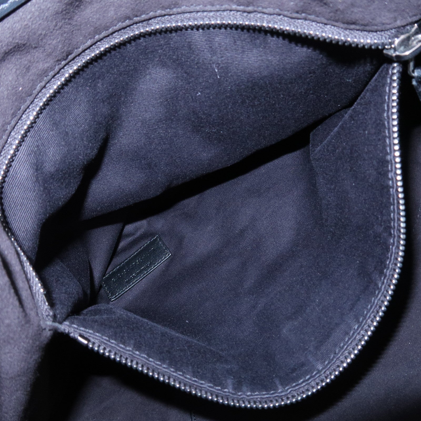 SAINT LAURENT PARIS Leather Shoulder Bag Black Brown