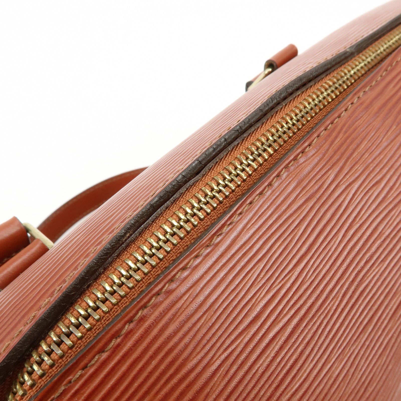 Louis Vuitton Epi Soufflot Leather Hand Bag Kenya Brown M52223