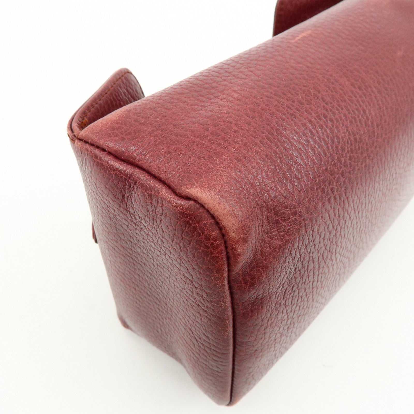 Cartier Must de Cartier Trinity Leather Hand Bag Tote Bag Bordeaux