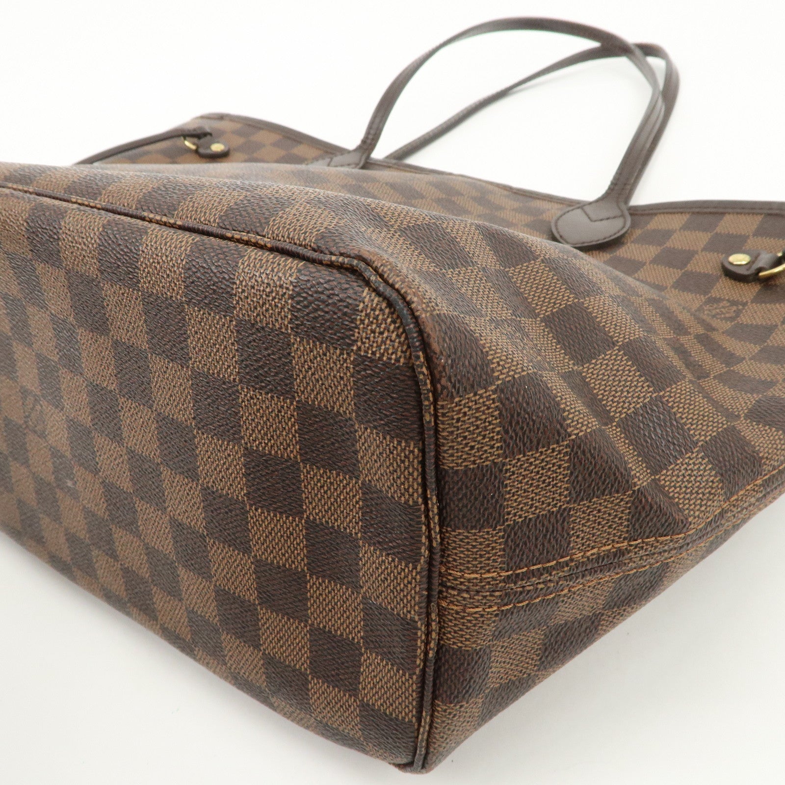 Louis Vuitton Damier Ebene Neverfull MM Tote Bag Cerise N41358