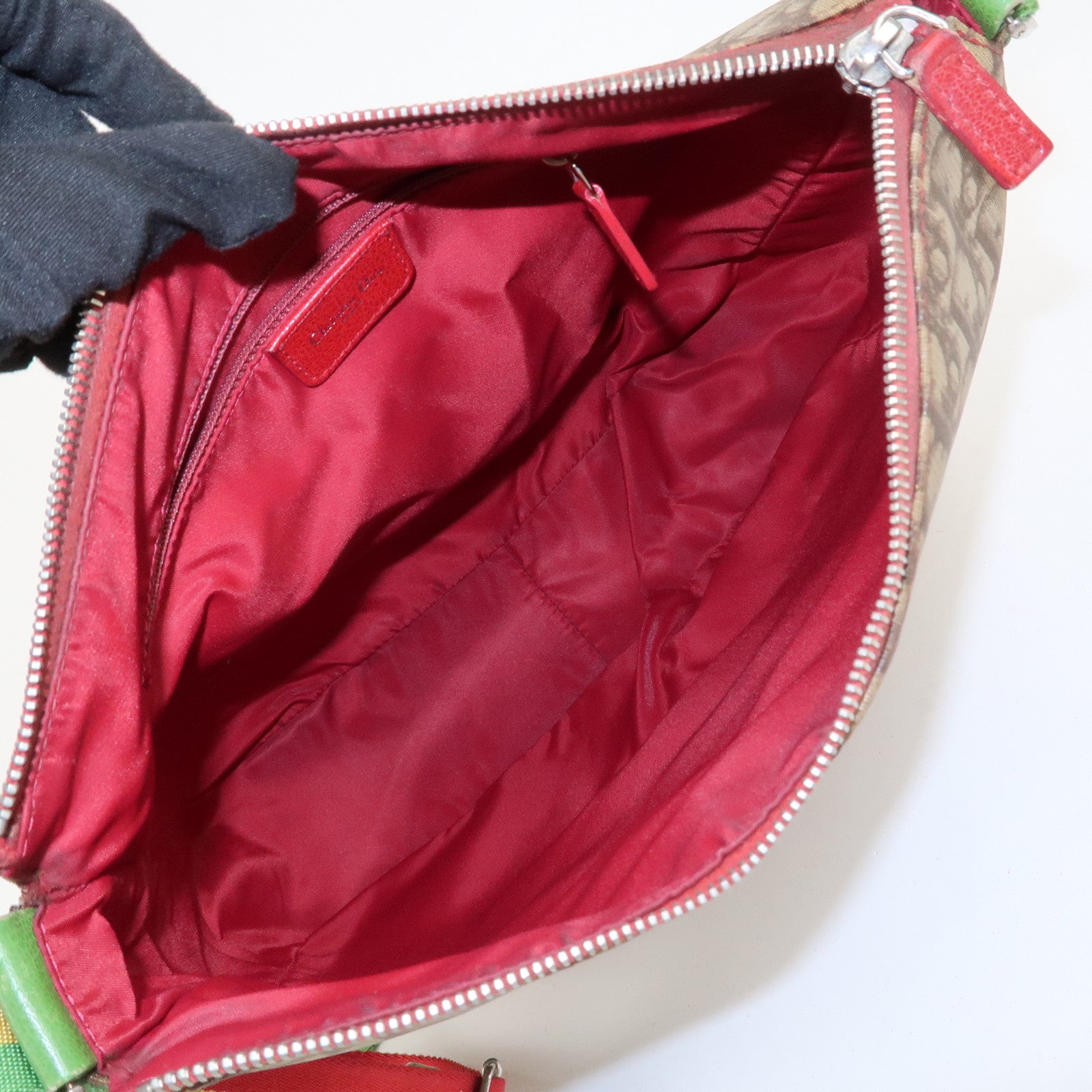 Christian Dior Rasta Trotter PVC Canvas Shoulder Bag Crossbody Bag