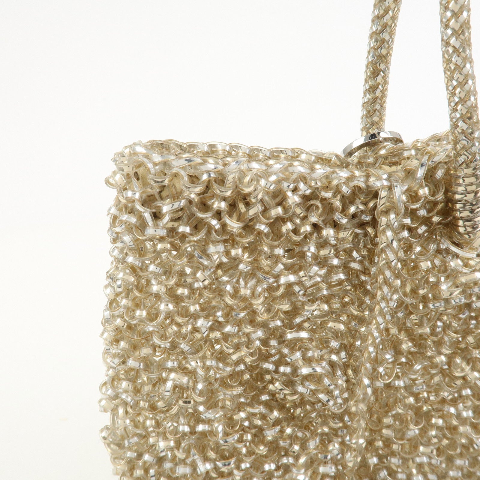 ANTEPRIMA Wire Bag PVC Hand Bag Shoulder Bag Gold
