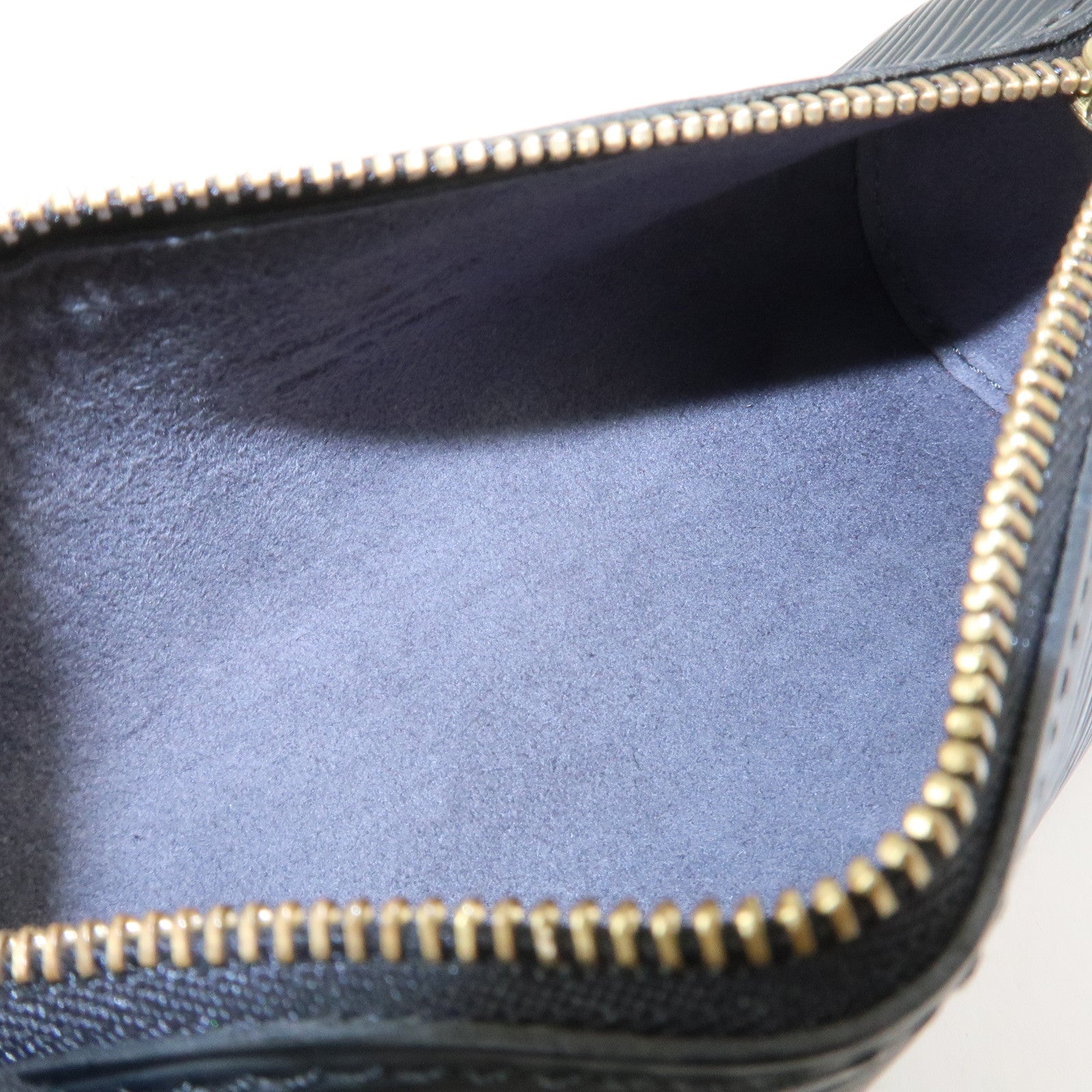 Louis Vuitton Epi Leather Mini Pouch For Soufflot Hand Bag Noir