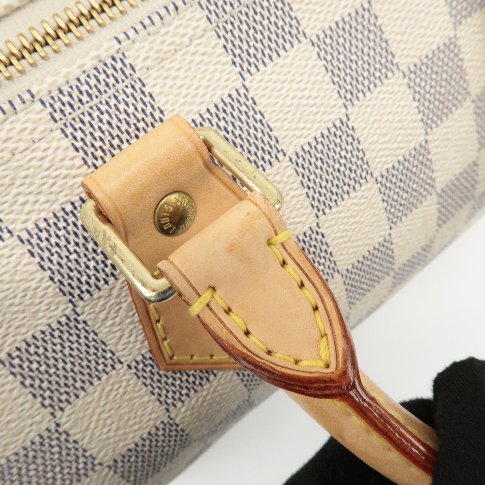 Louis Vuitton Damier Azur Speedy 25 Boston Bag Hand Bag N41534 Used