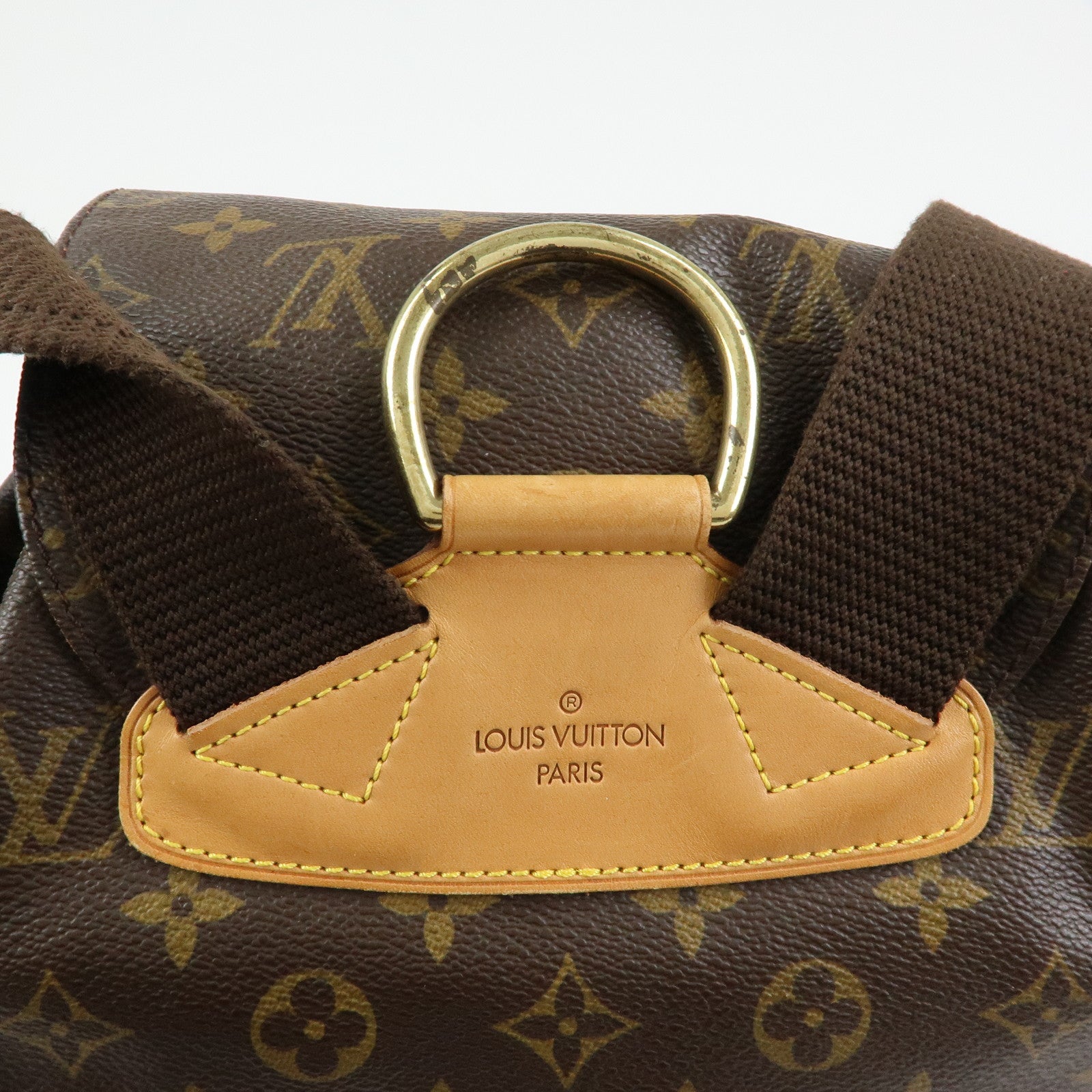 Louis Vuitton Monogram Montsouris GM Backpack Rucksack Brown M51135