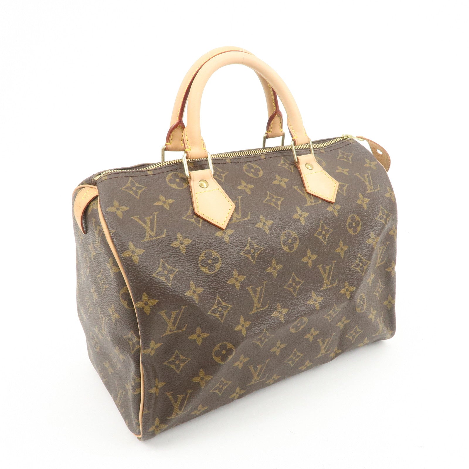 Louis Vuitton Monogram Speedy 30 Boston Bag Hand Bag Brown M41526