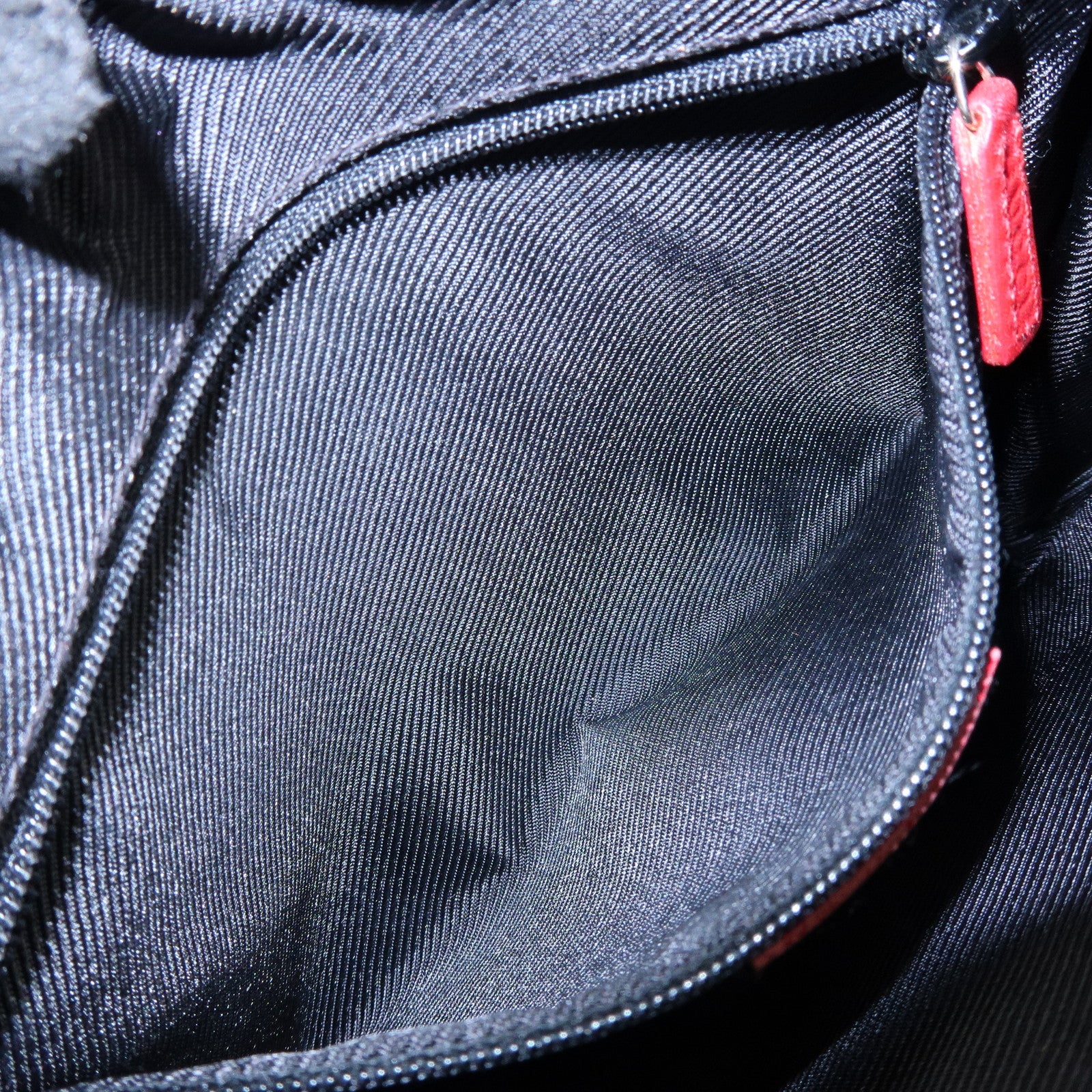 GUCCI GG Canvas Leather Shoulder Bag Beige Red 001・4206・001998