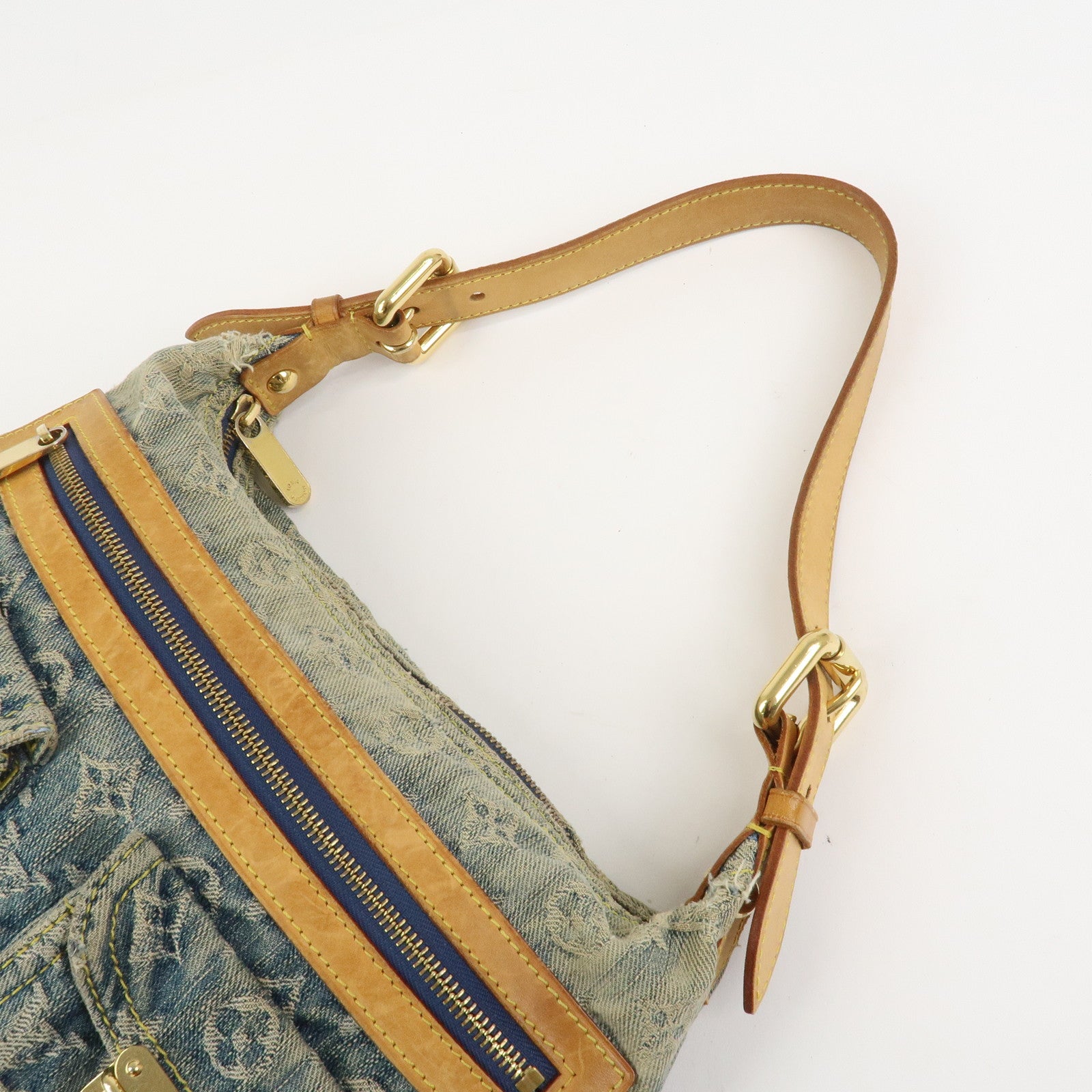 Louis Vuitton Monogram Denim Baggy PM 2Way Bag Shoulder Bag M95049