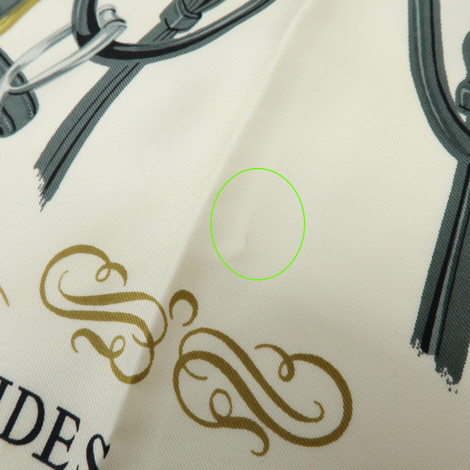 HERMES Carre 90 Silk 100% BRIDES DE GALA Scarf Light Pink White