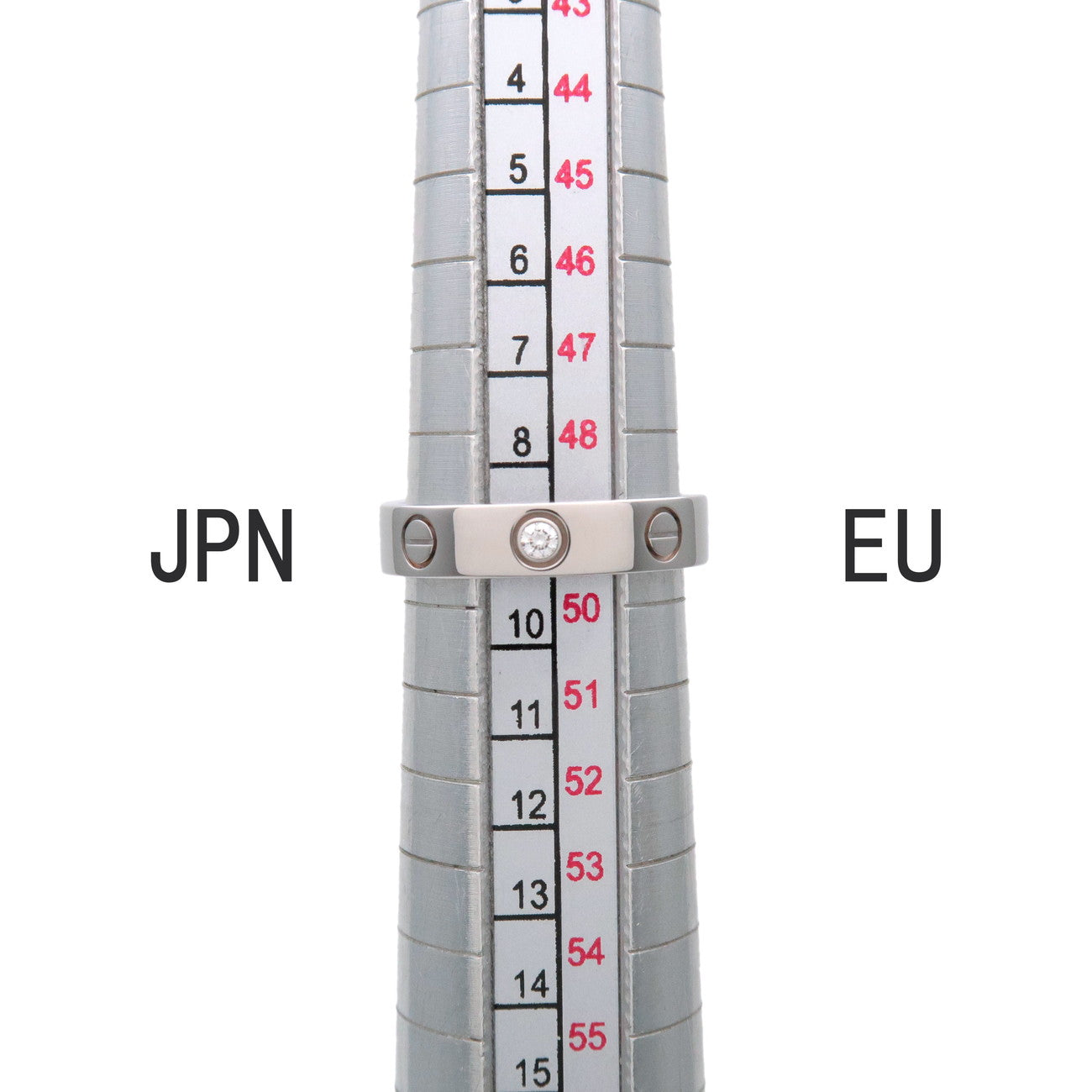 Cartier Mini Love Ring K18 750WG White Gold #49 US5 EU49 HK10.5