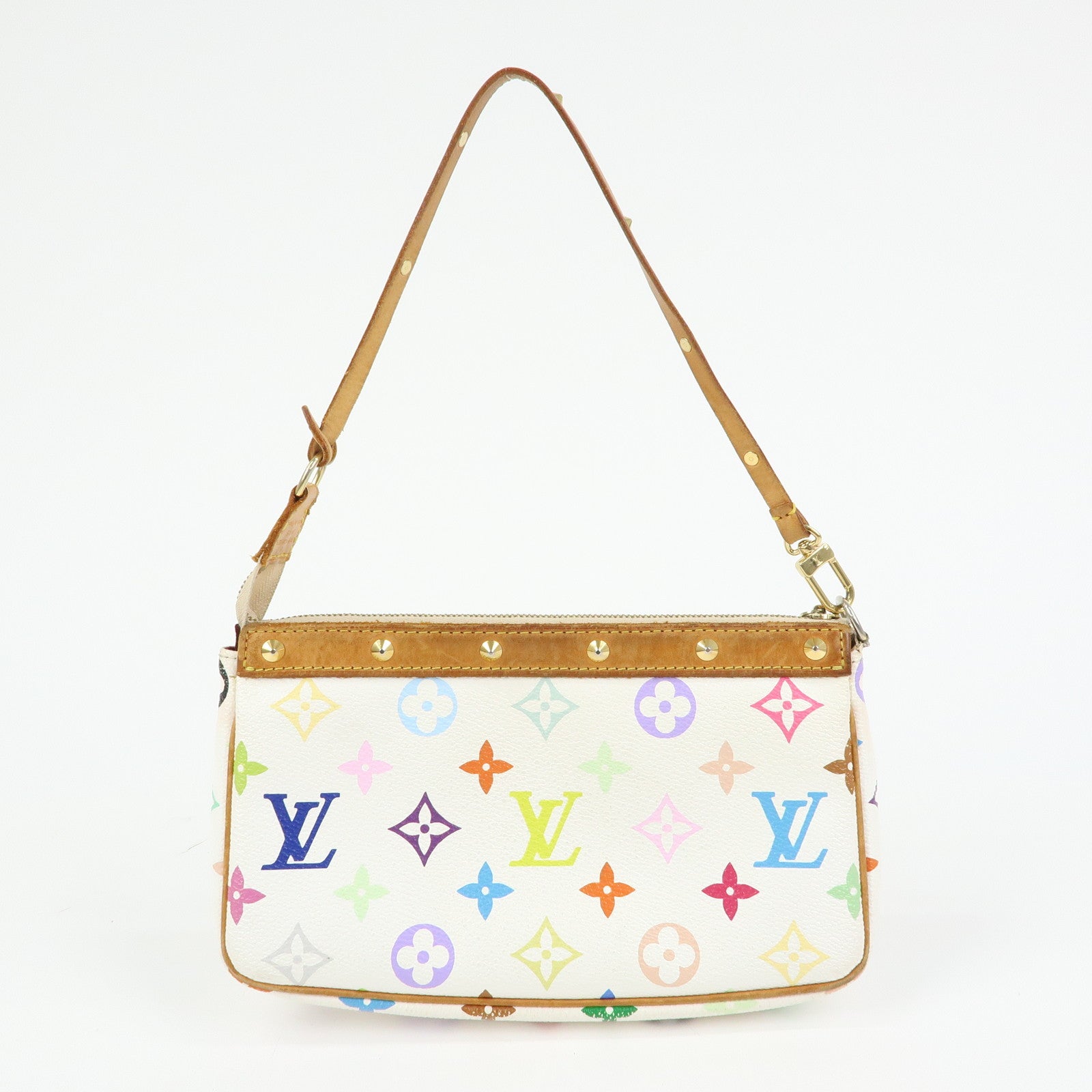 Louis Vuitton Monogram Pochette Accessoires Blanc Multicolor M92649