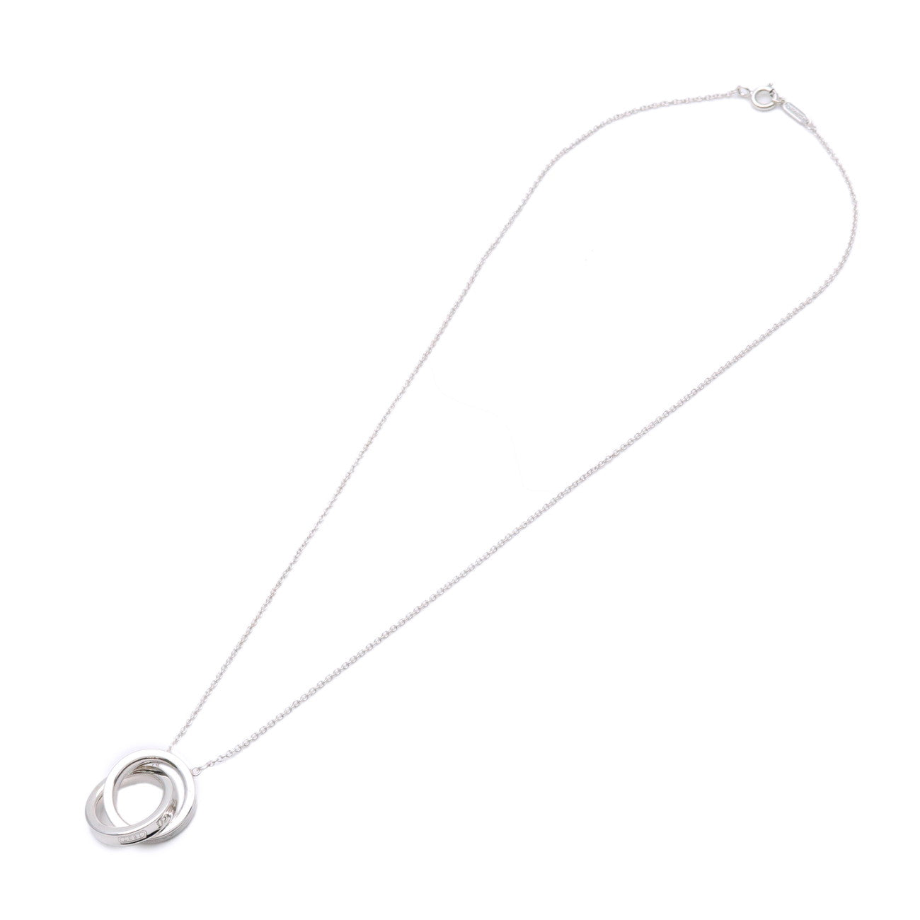 Tiffany & Co 1837 Interlocking Circle Necklace SV925 Silver