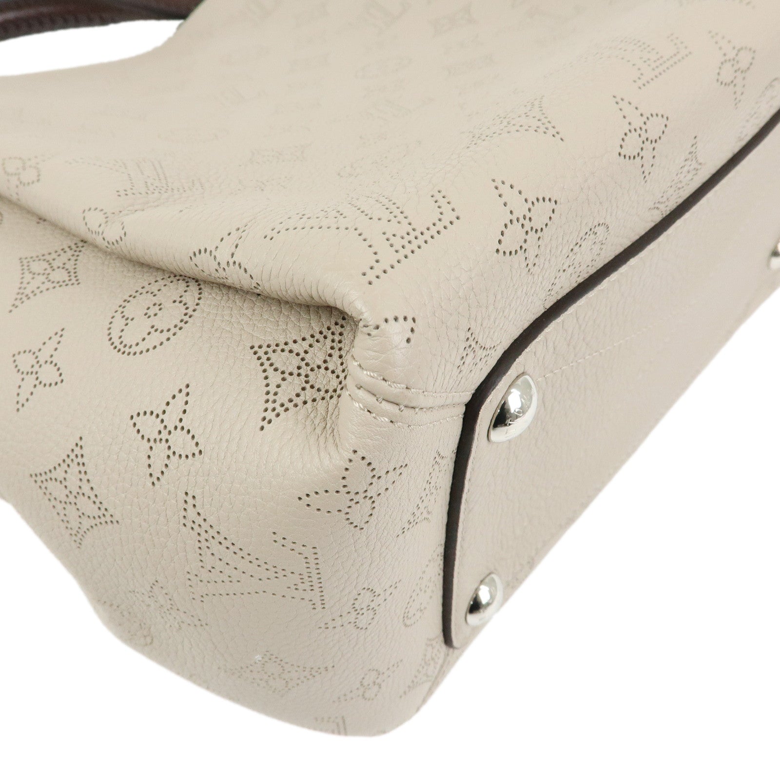 Louis Vuitton Monogram Mahina Babylone PM 2Way Bag Beige M50032