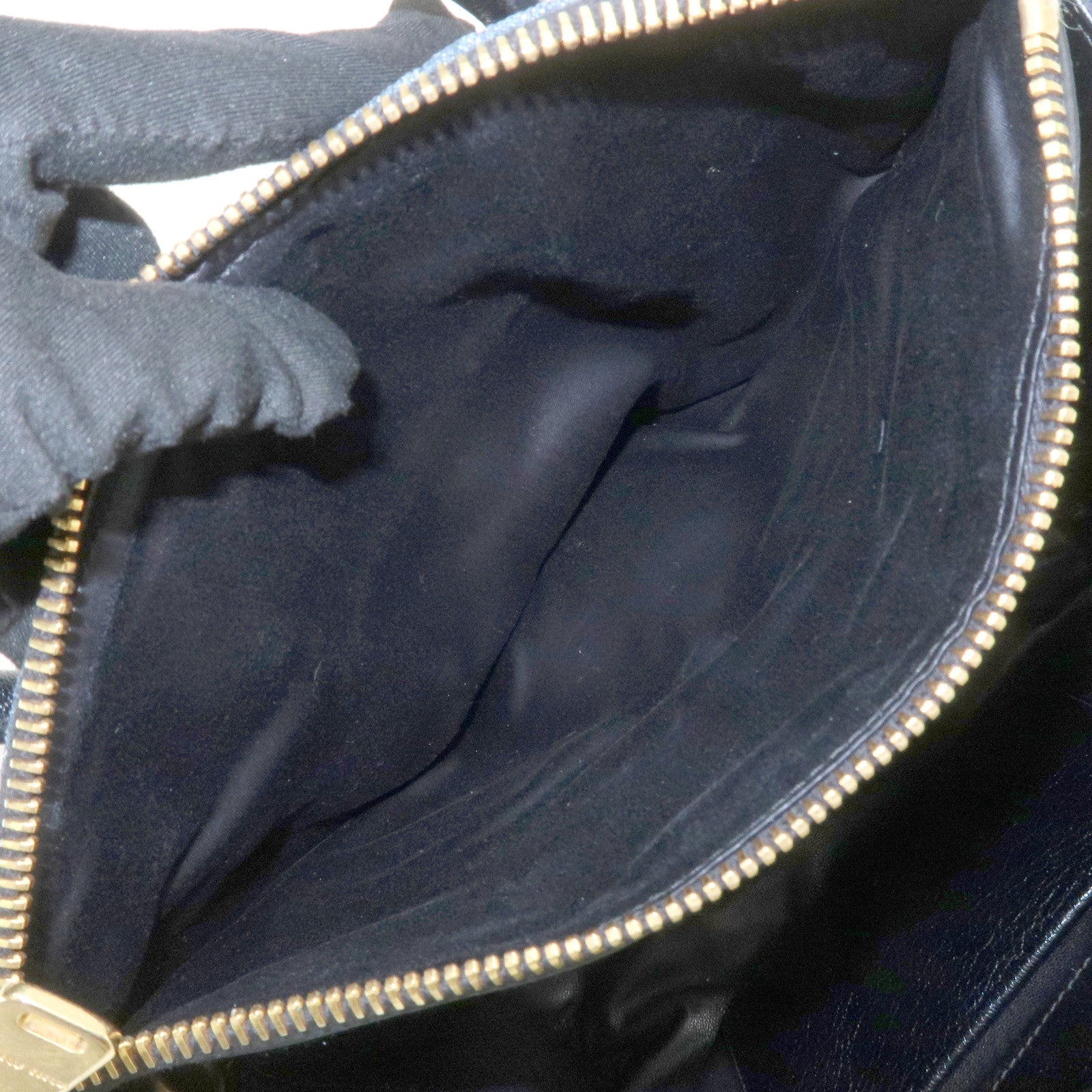 MIU MIU Biker Denim 2Way Hand Bag Shoulder Bag Blue RN1031