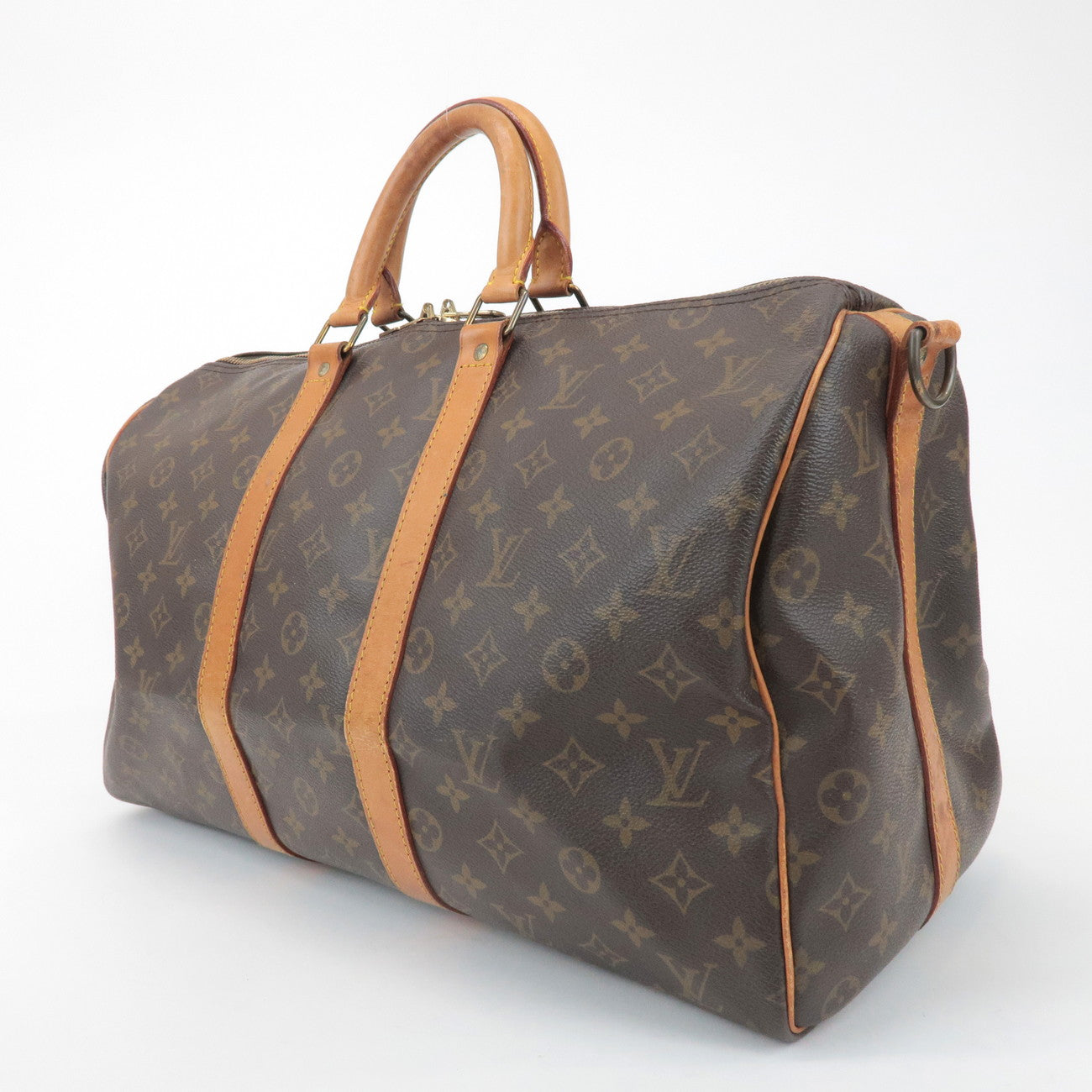 Louis Vuitton Monogram Keep All Bandouliere 45 Boston Bag M41418