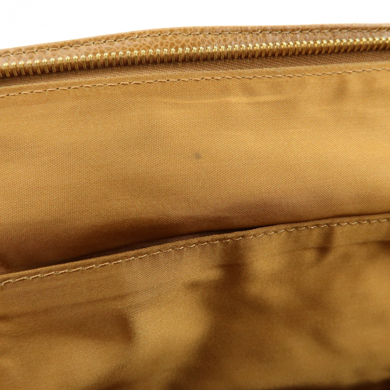 CHANEL Caviarskin Tote Bag Hand Bag Brown A08913