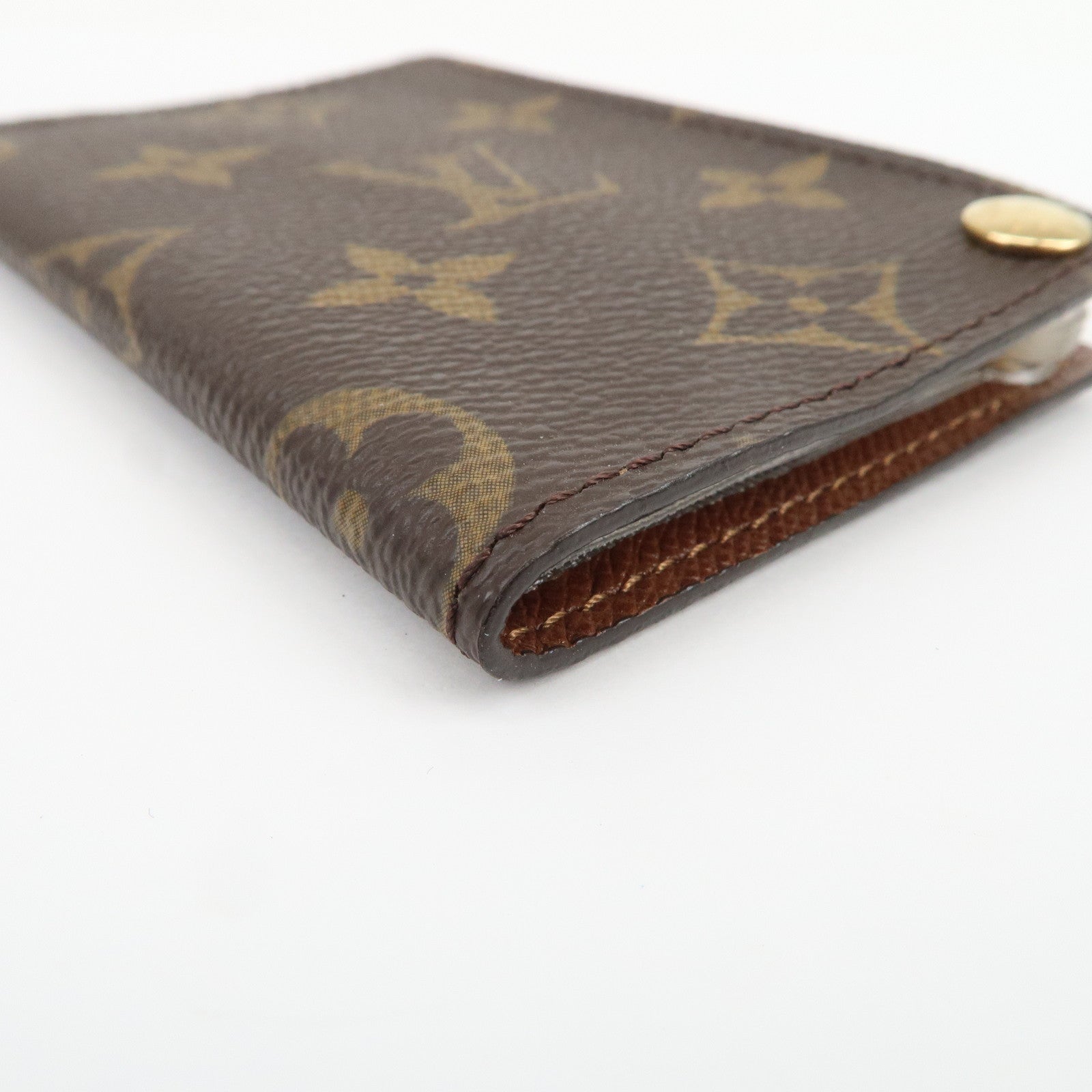 Louis Vuitton Monogram Porte Cartes Credit Pression Brown M60937