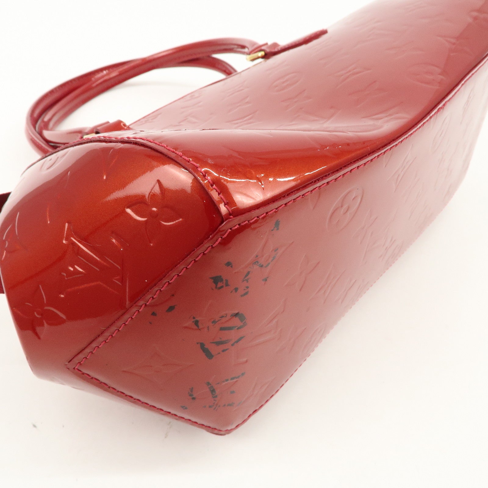Louis Vuitton Monogram Vernis Sherwood PM Shoulder Bag Red M91494