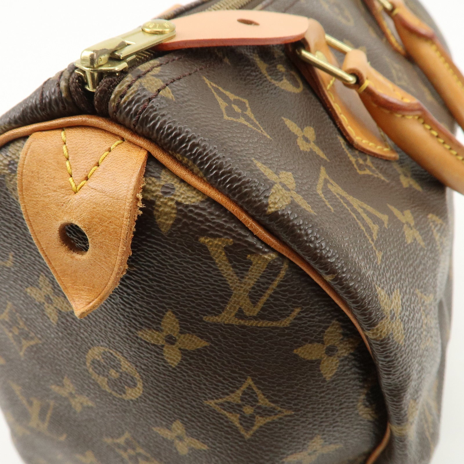 Louis Vuitton Monogram Speedy 30 Boston Bag Brown M41524
