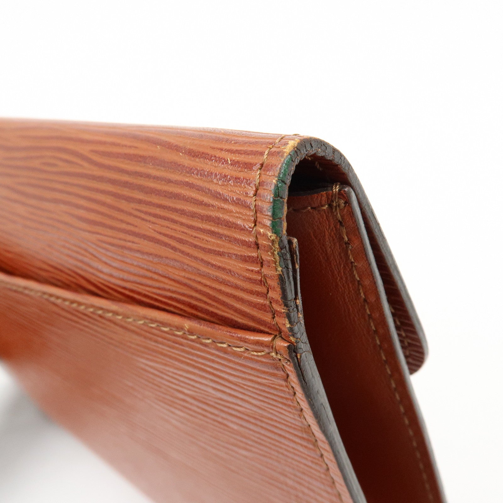 Louis Vuitton Epi Leather Art Deco Clutch Bag Kenya Brown M52633