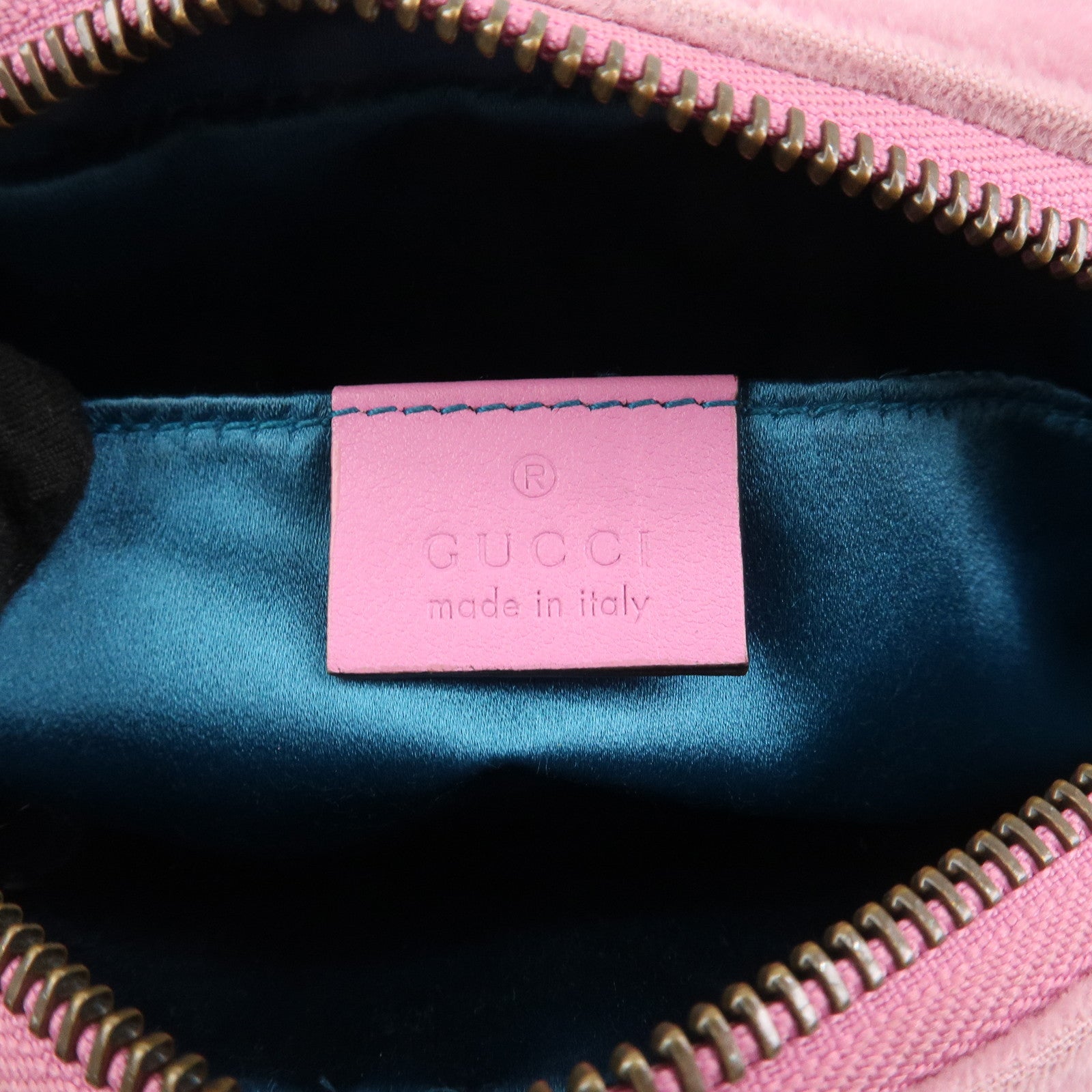 GUCCI GG Marmont Velour Shoulder Bag Corssbody Bag Pink 448065