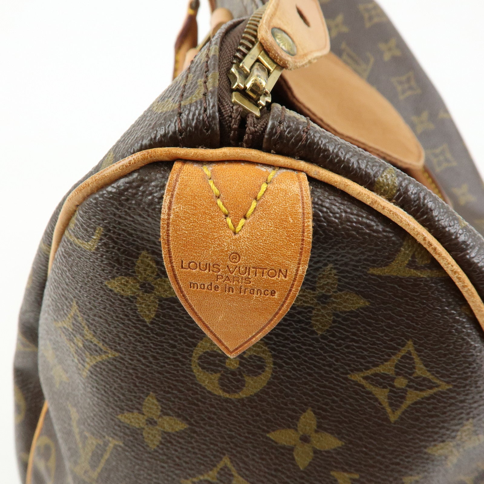 Louis Vuitton Monogram Speedy 35 Boston Bag Hand Bag Brown M41524