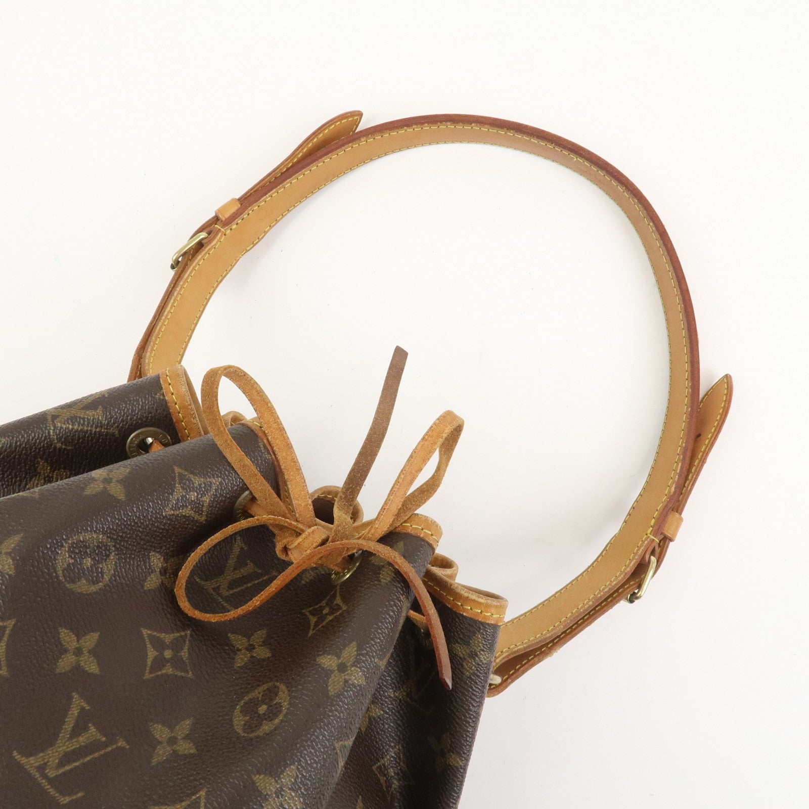 Louis Vuitton Monogram Petit Noe Shoulder Bag Brown M42226