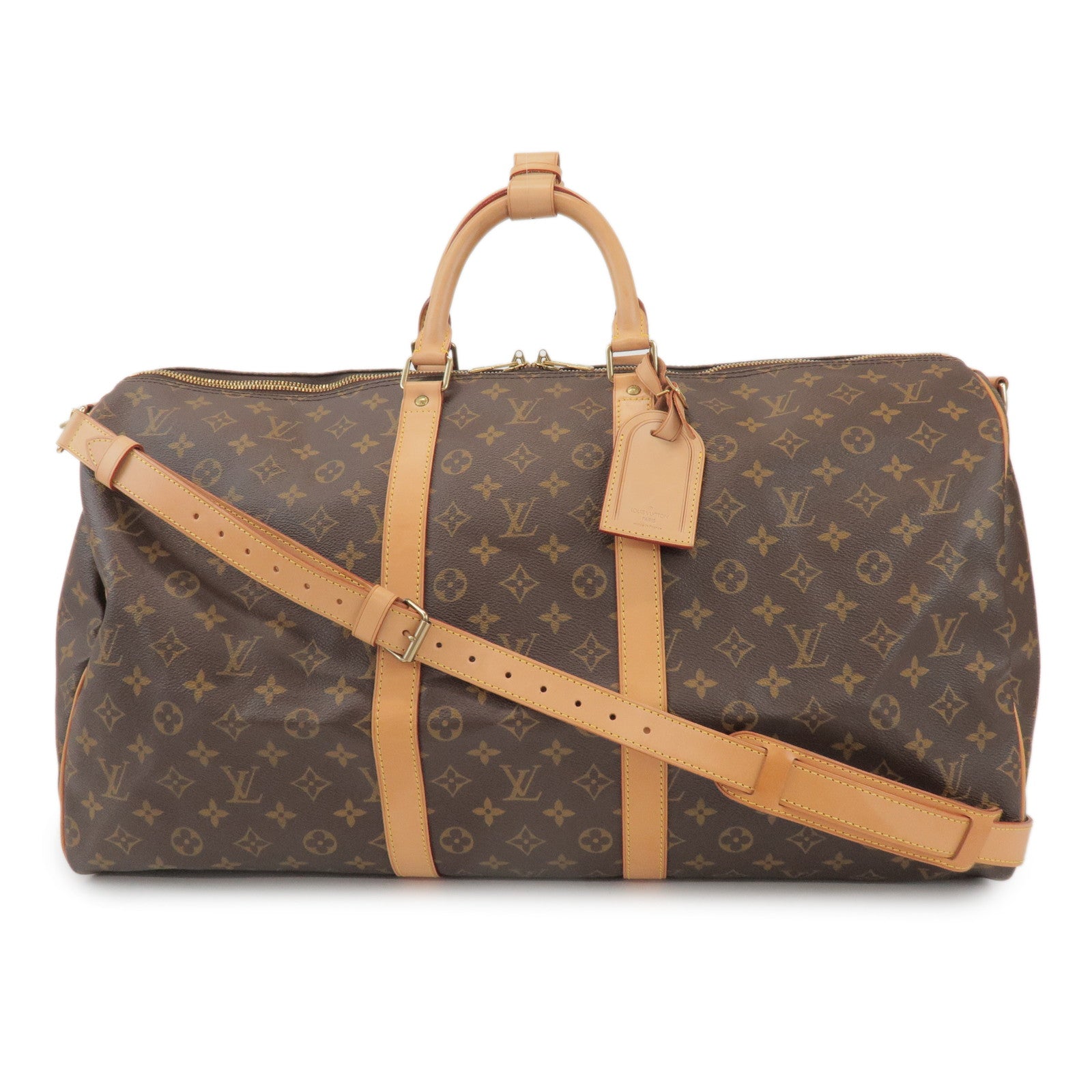 Louis Vuitton Monogram Keep All Bandouliere 55 Boston Bag M41414