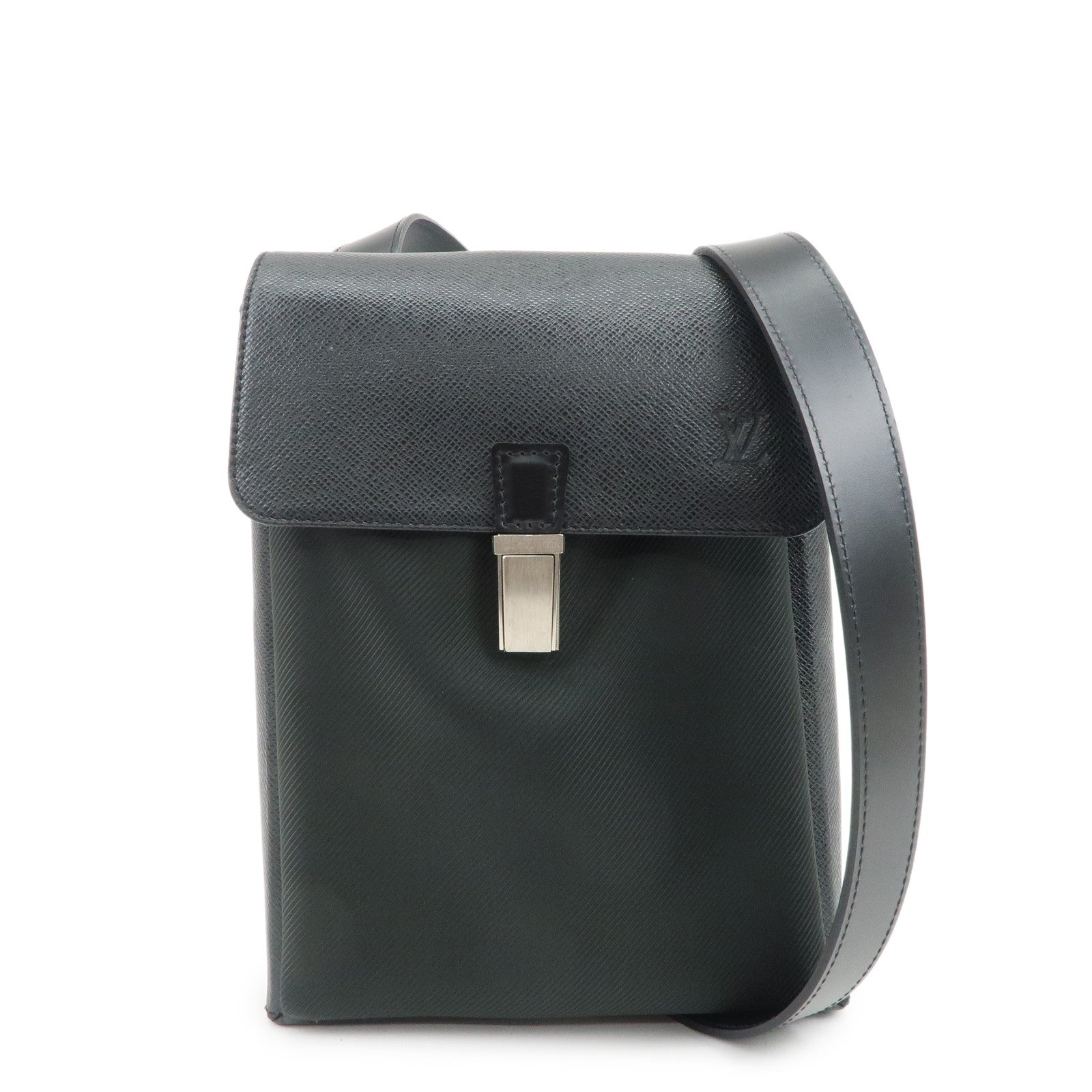 Louis Vuitton Taiga Saratov PM Shoulder Bag Ardoise M30892