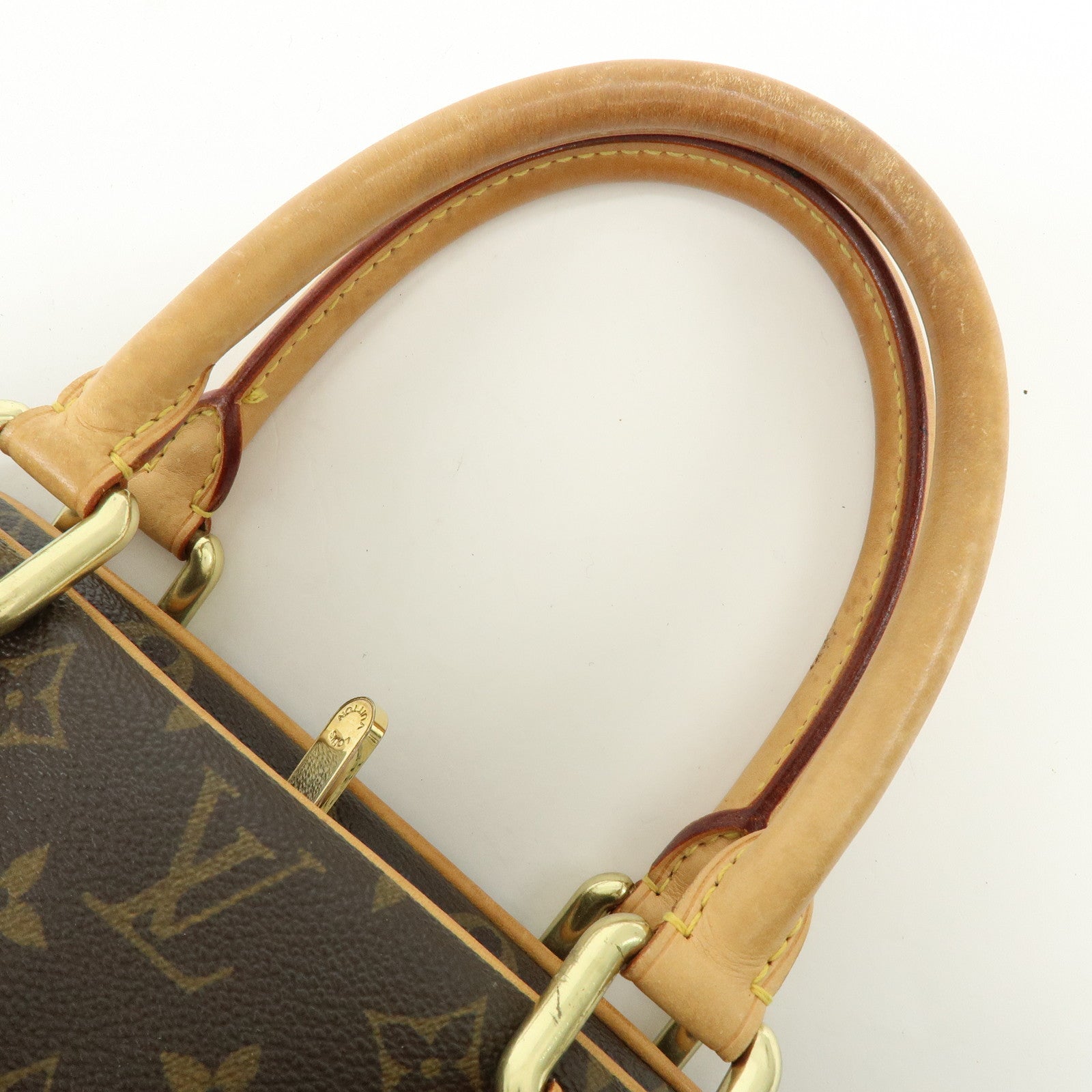 Louis Vuitton Monogram Manhattan PM Hand Bag Brown M40026