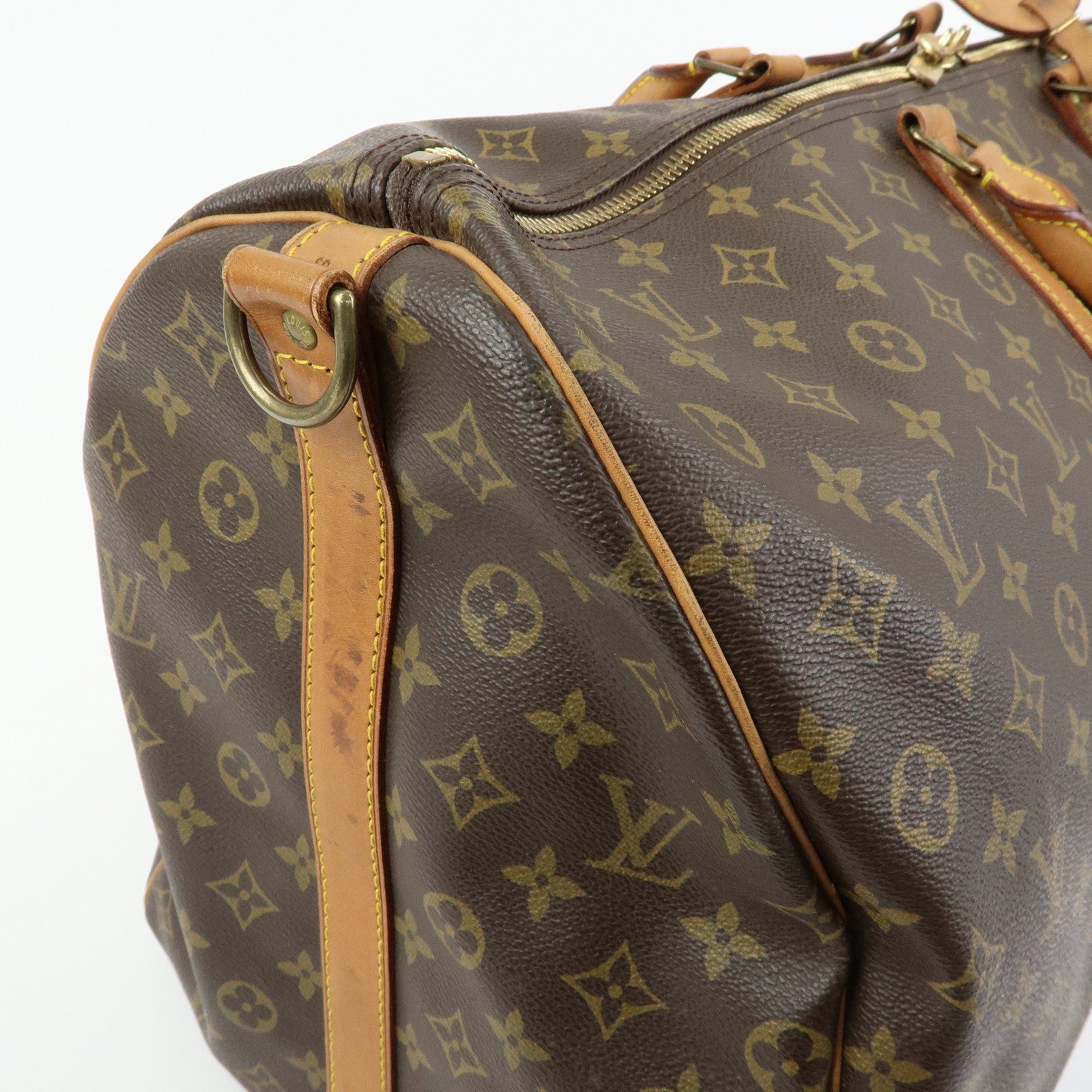 Louis Vuitton Monogram Keep All 60 Boston Bag Brown M41422