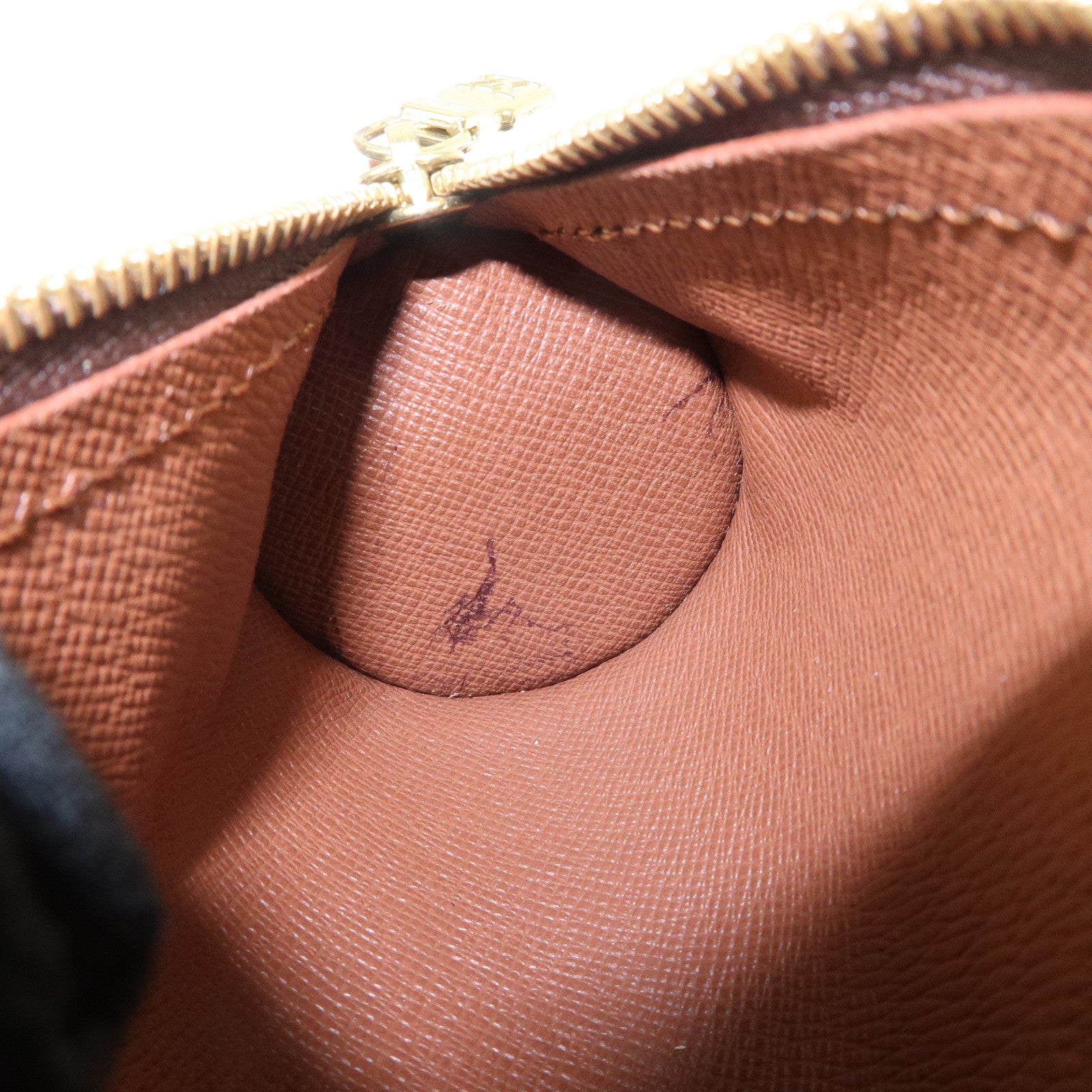 Louis Vuitton Monogram Mini Pouch for Papillon Bag Old Style Brown