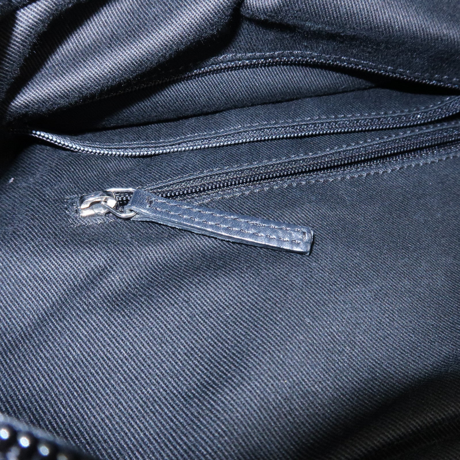 CHANEL Paris New York COCO Mark Nylon Leather Tote Bag Black A33100