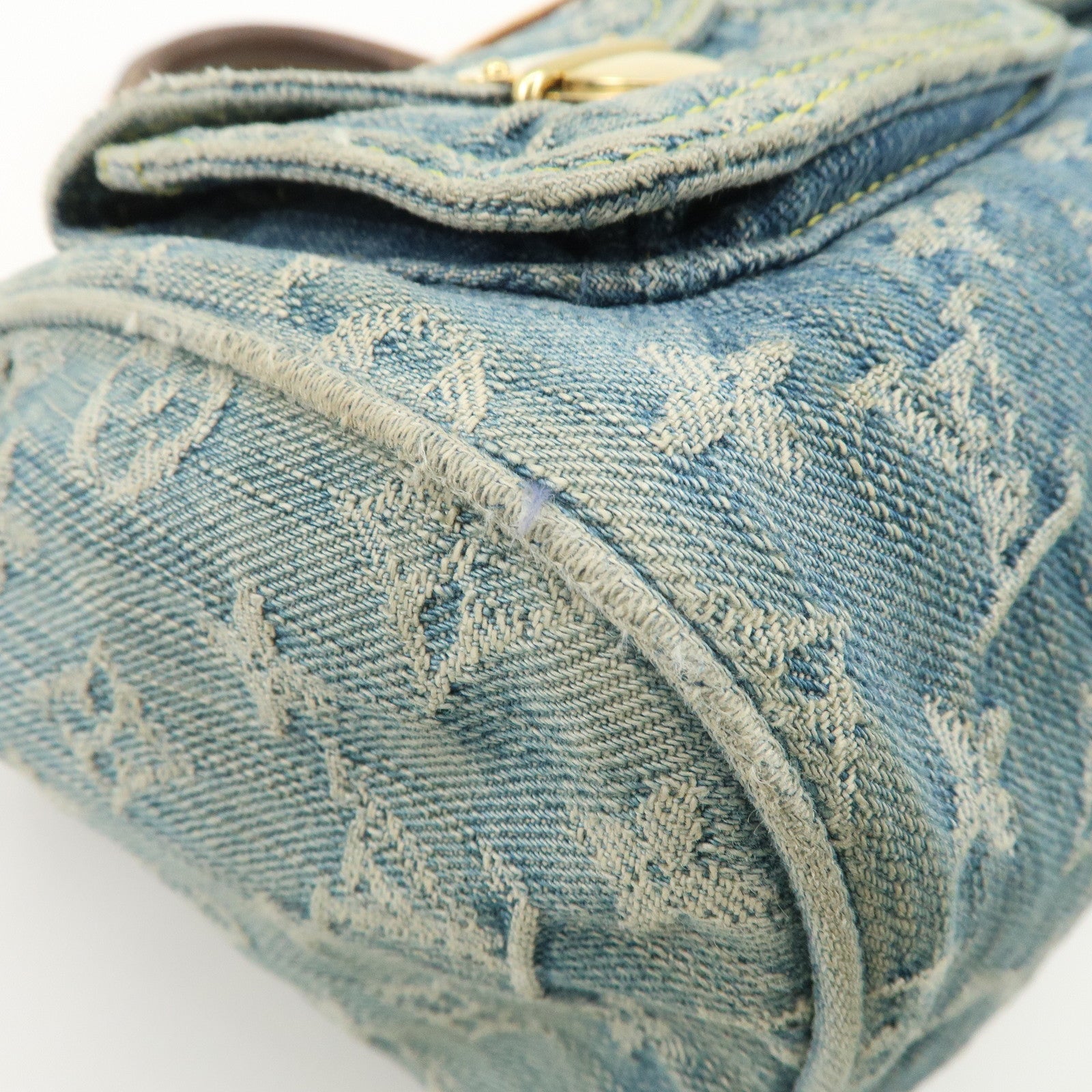 Louis Vuitton Monogram Denim Neo Speedy Boston Bag Blue M95019 Used