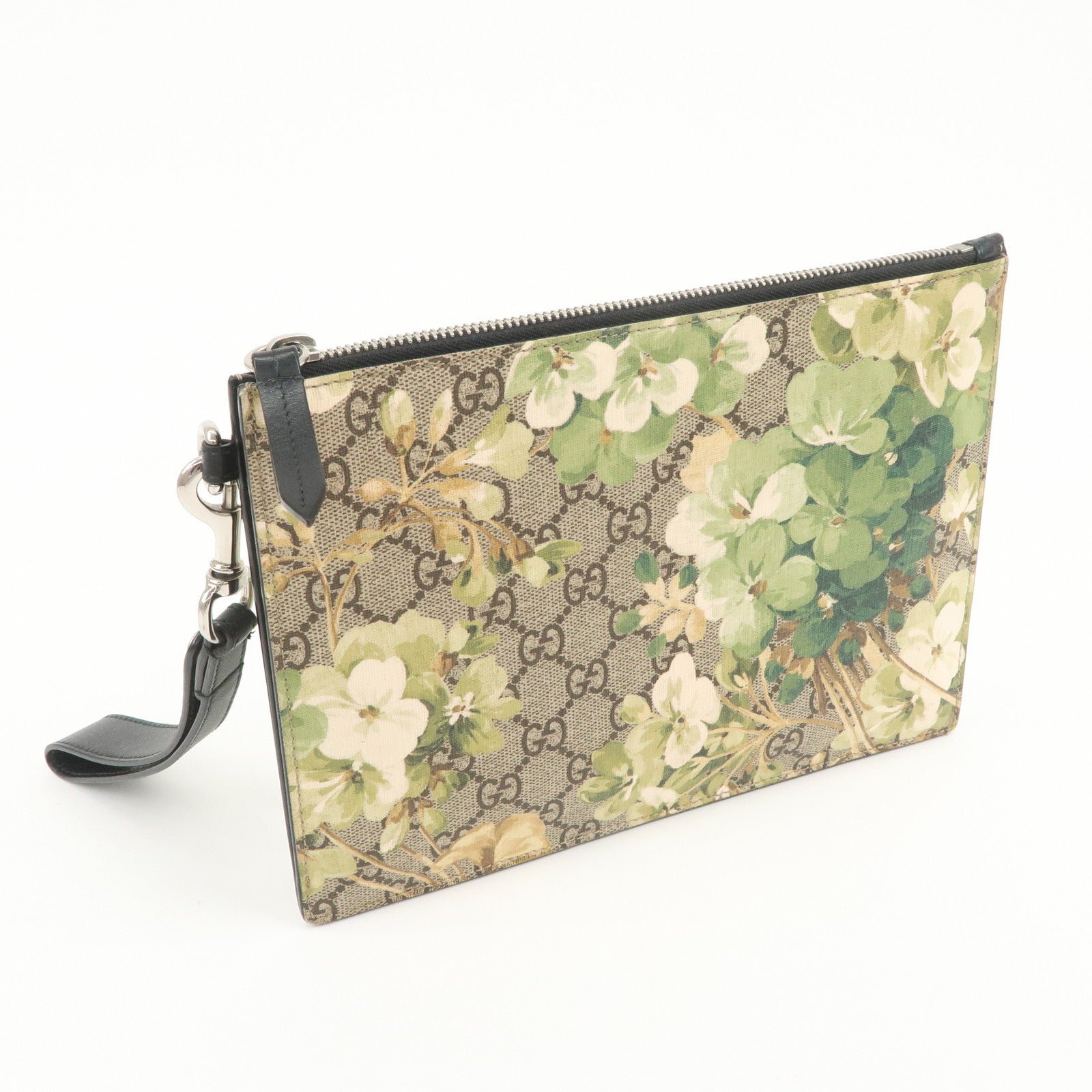 GUCCI Flora GG Blooms GG Supreme Clutch Bag Wristlet Bag 411691