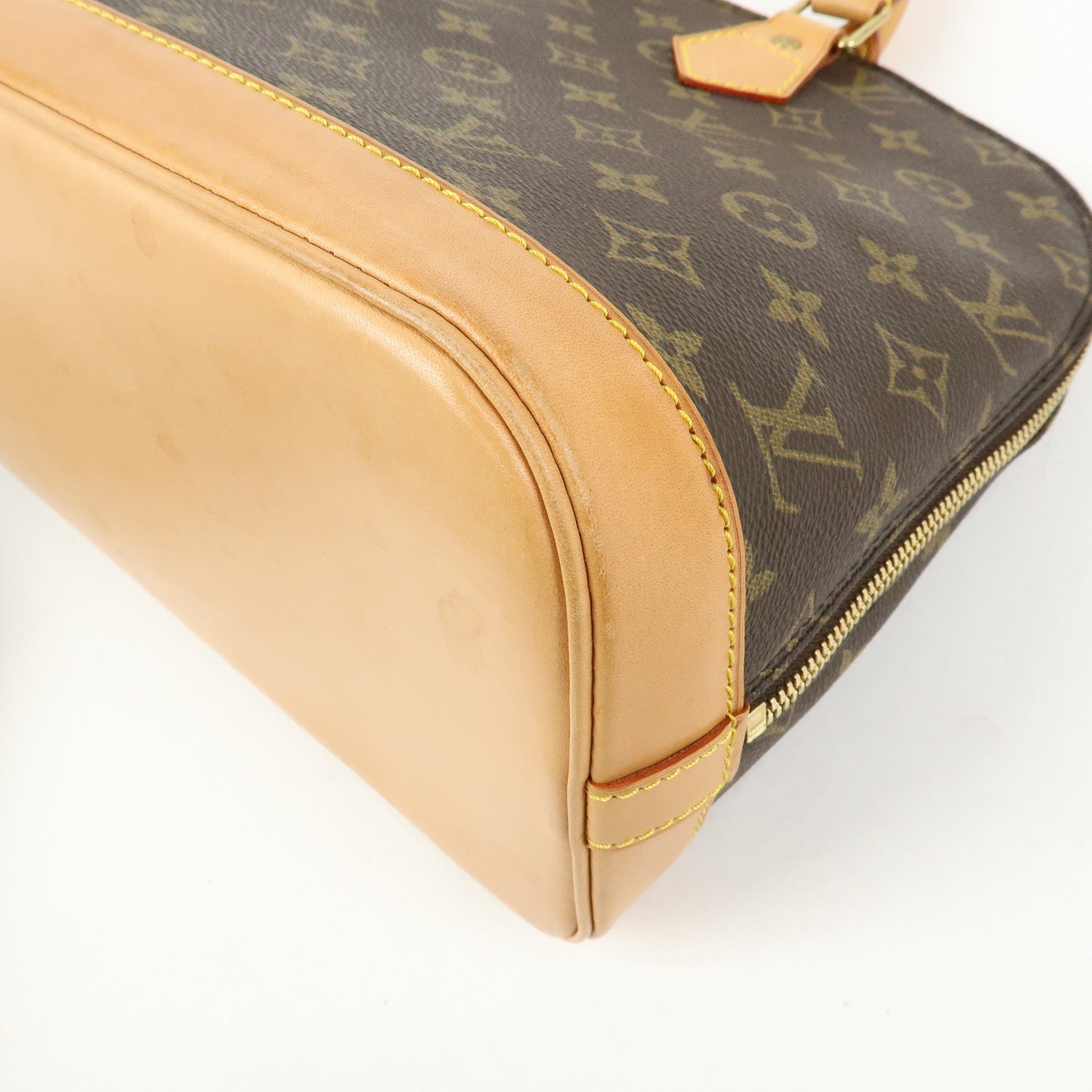 Louis Vuitton Monogram Alma Hand Bag Brown M51130