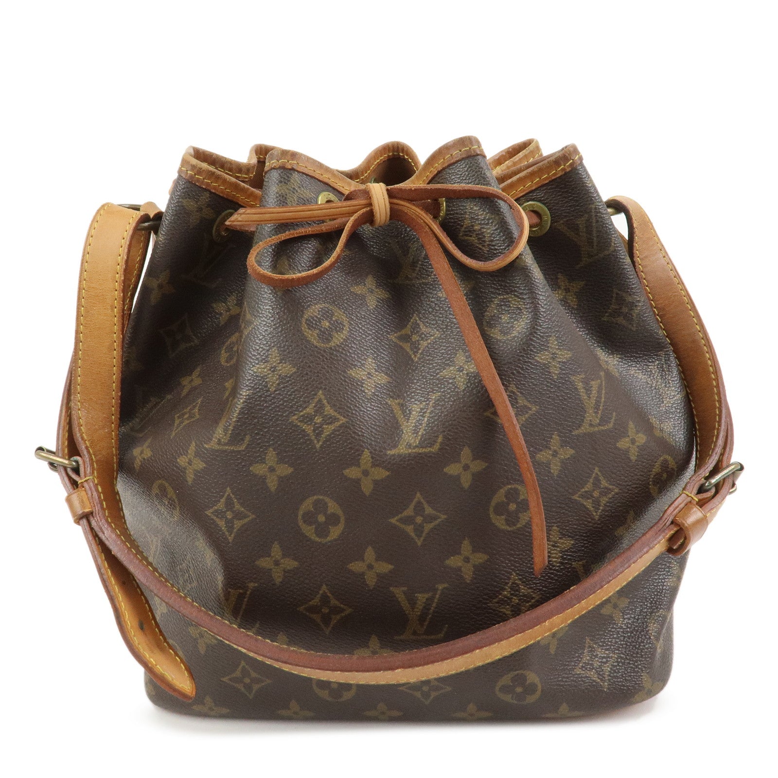 Louis Vuitton Monogram Petit Noe Shoulder Bag Brown M42226