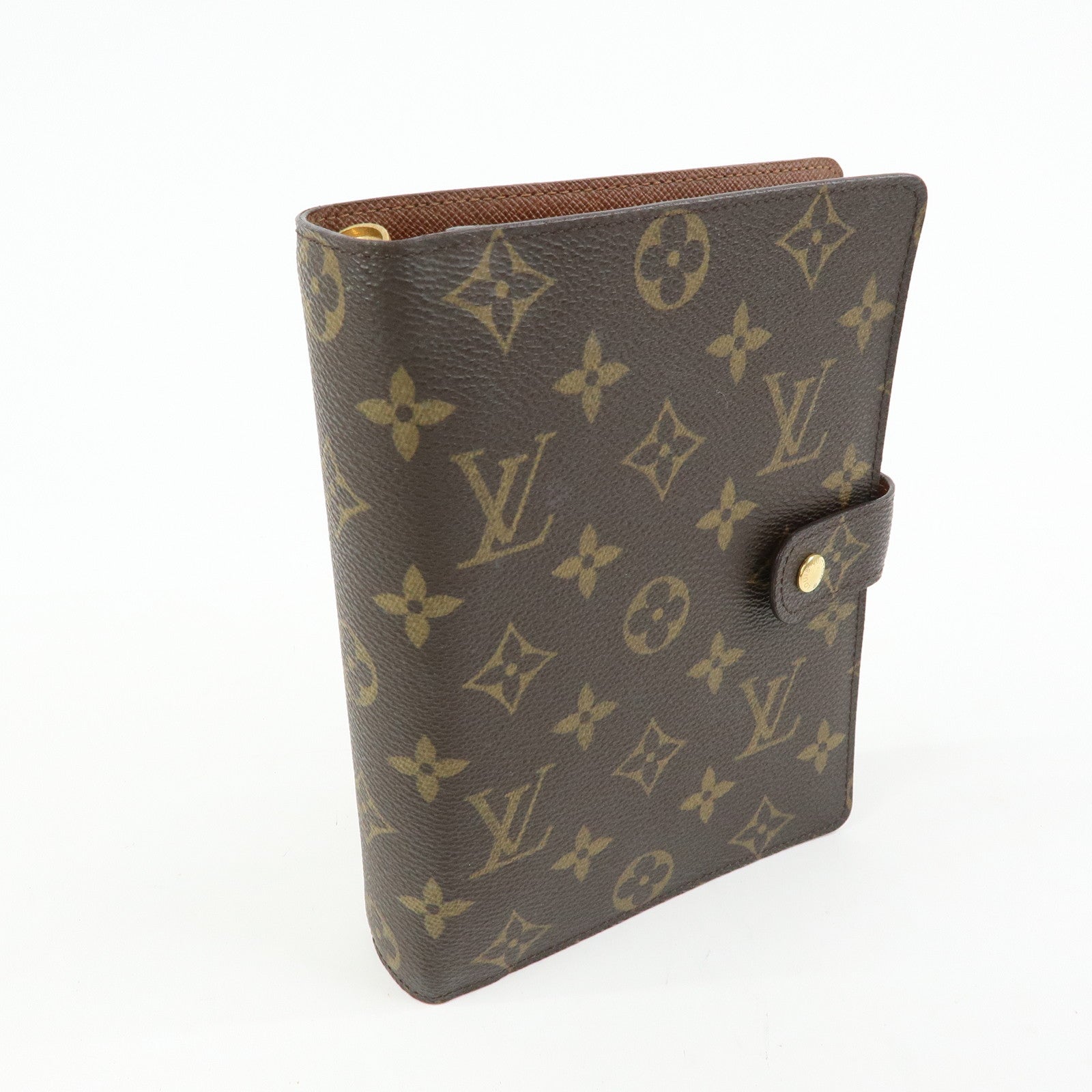Louis Vuitton Monogram Agenda MM Planner Cover Brown R20105