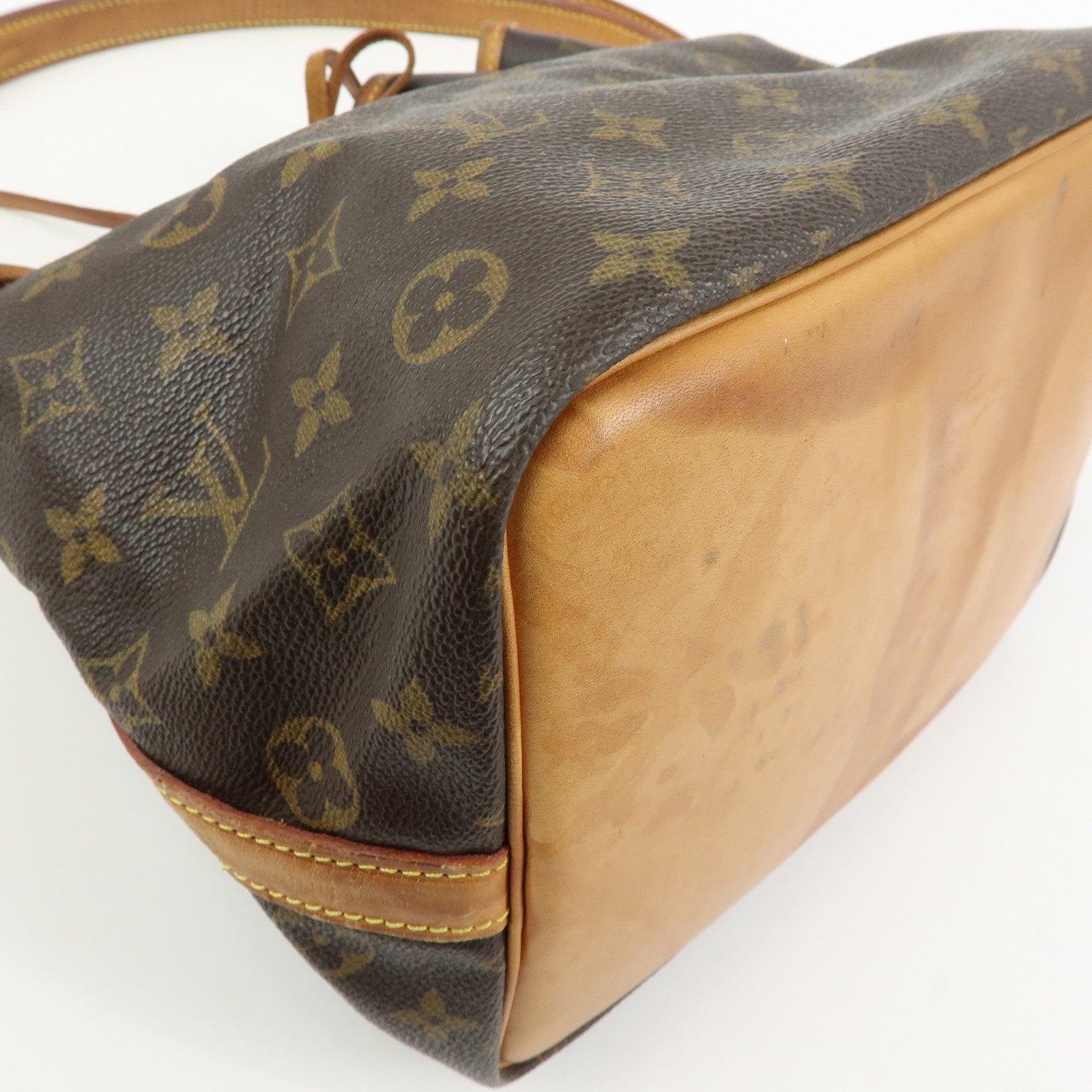 Louis Vuitton Monogram Petit Noe Shoulder Bag Brown M42226