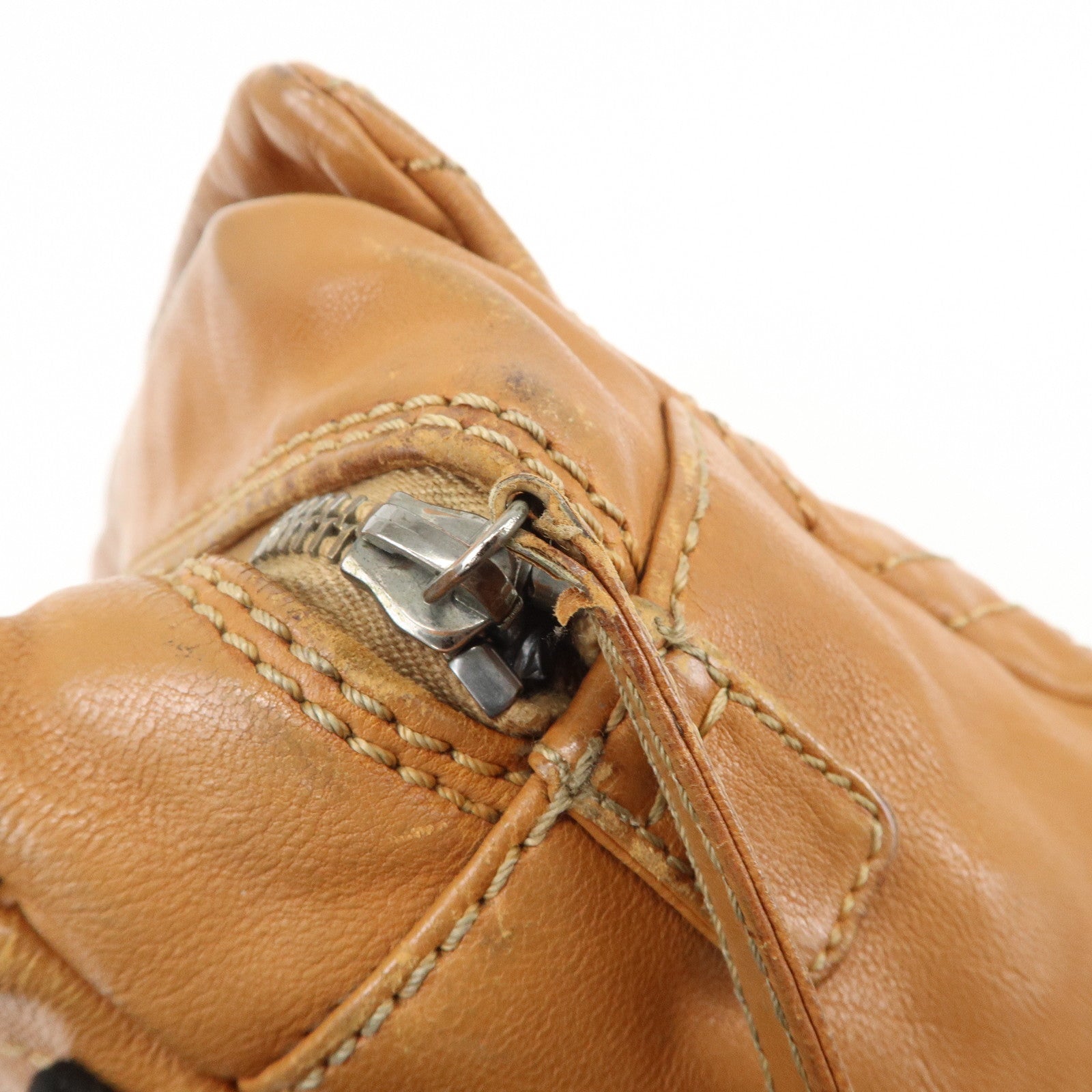 CHANEL COCO Mark Calf Leather Chain Shoulder Bag Hand Bag Brown