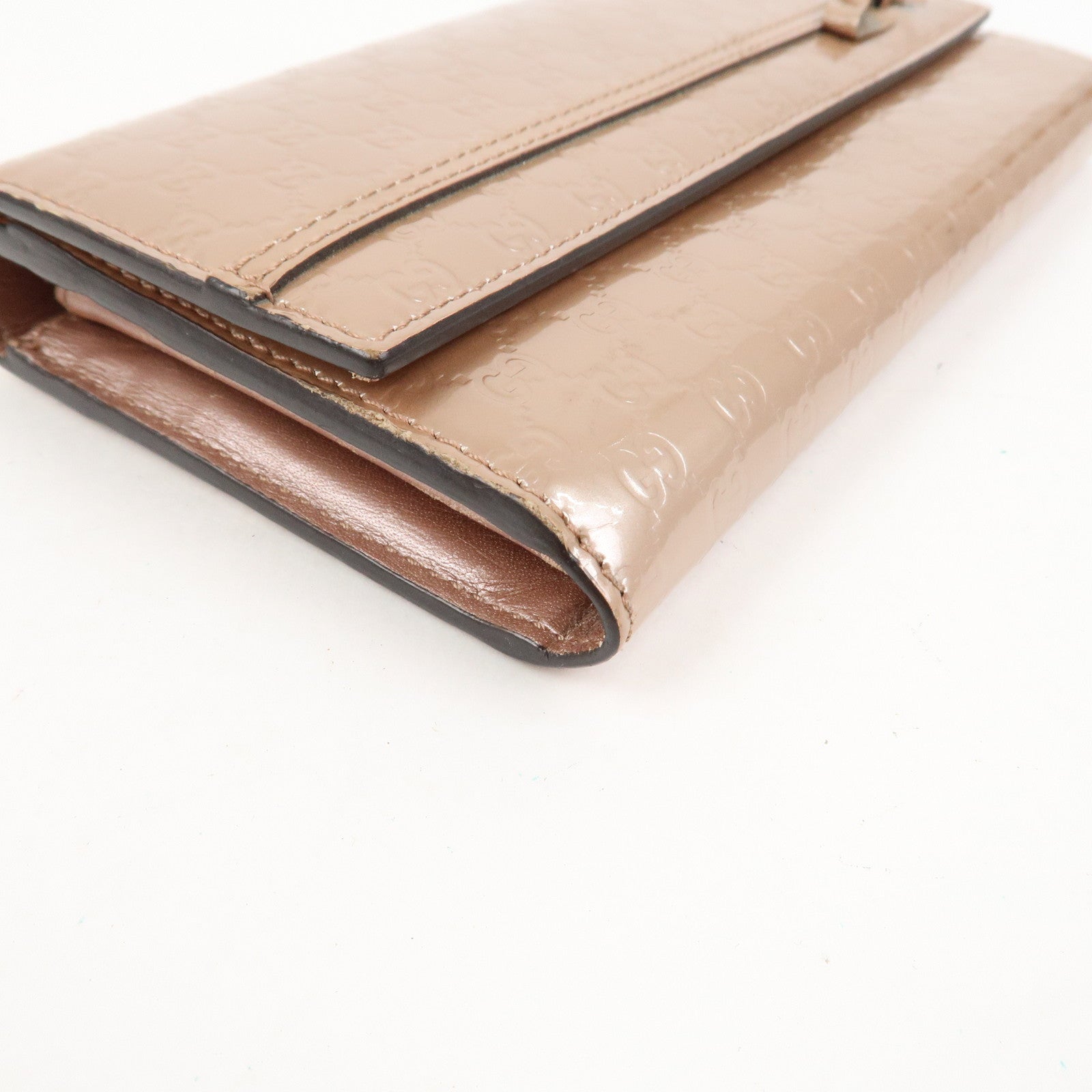 GUCCI Micro Guccissima Guccissima Set of 2 Long Wallet Pink Beige Pink