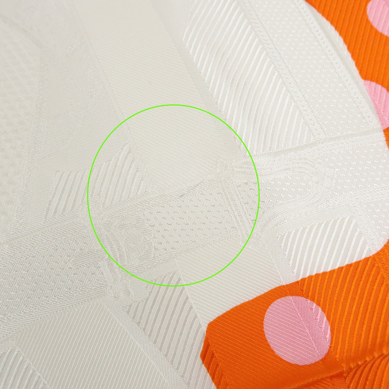 HERMES Carre 90 Silk 100% BRIDES DE GALA Scarf Orange White