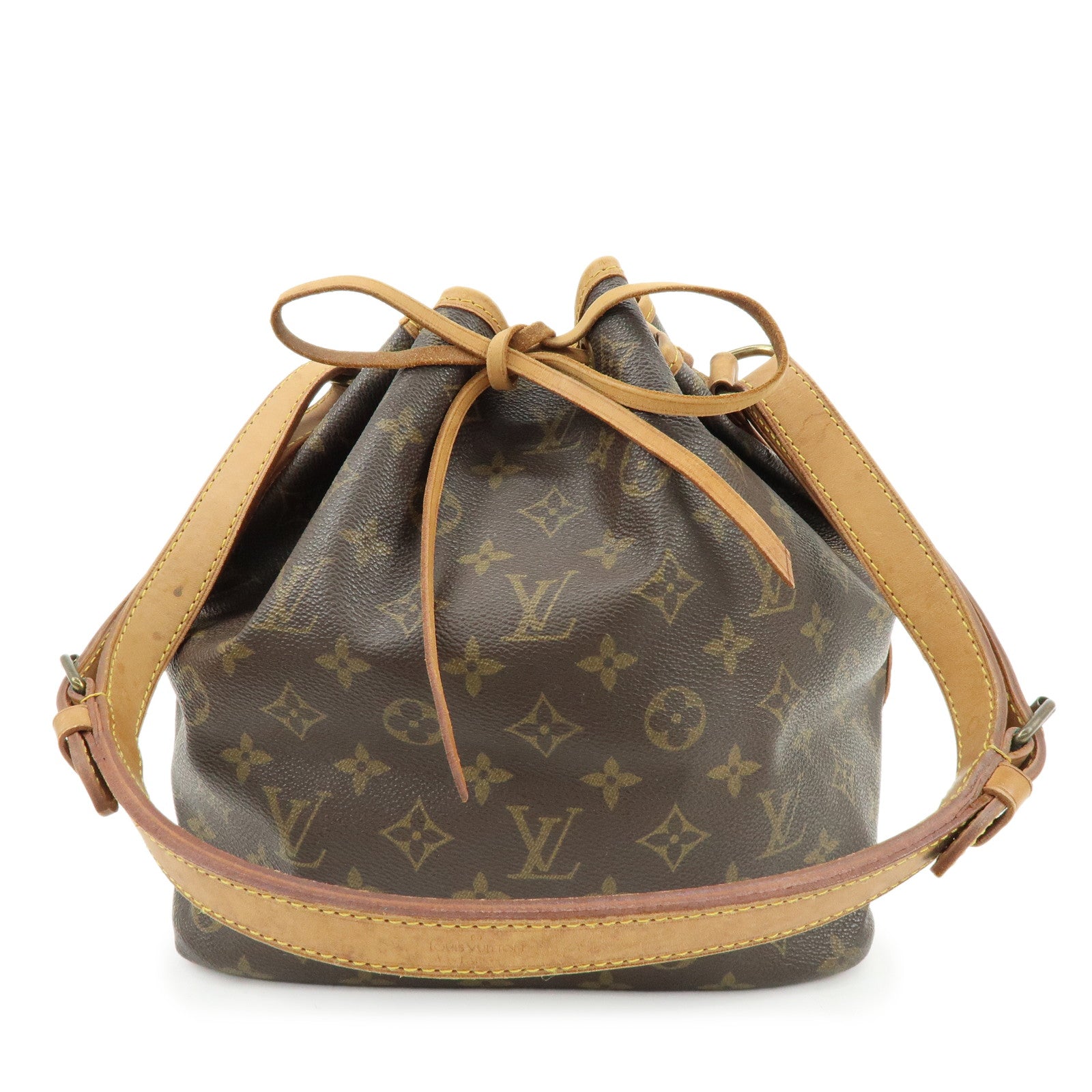Louis Vuitton Monogram Petit Noe Shoulder Bag Brown M42226