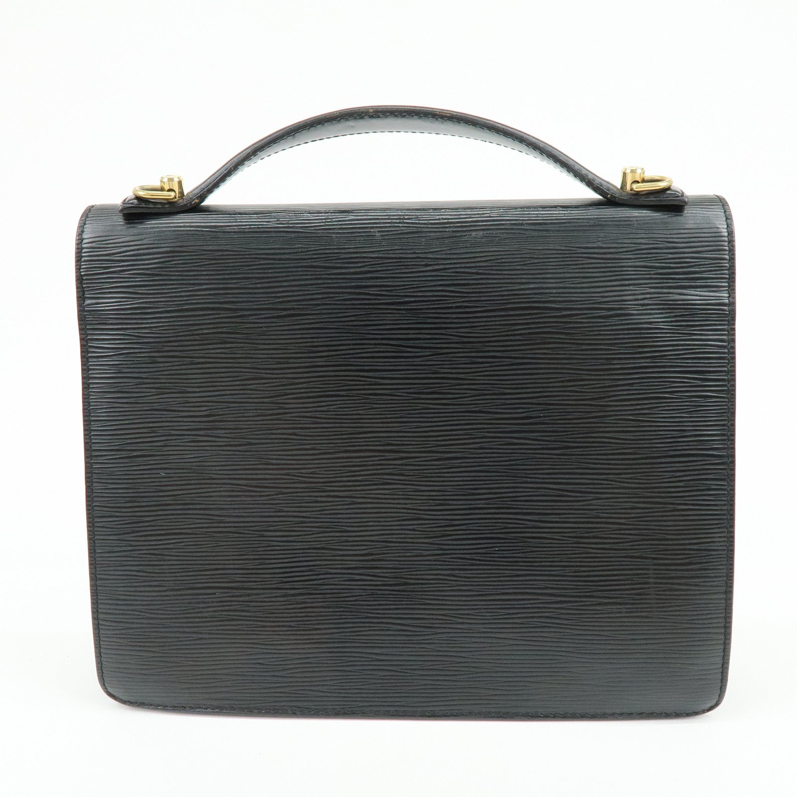 Louis Vuitton Epi Monceau 2Way Shoulder Bag Hand Bag Noir M52122