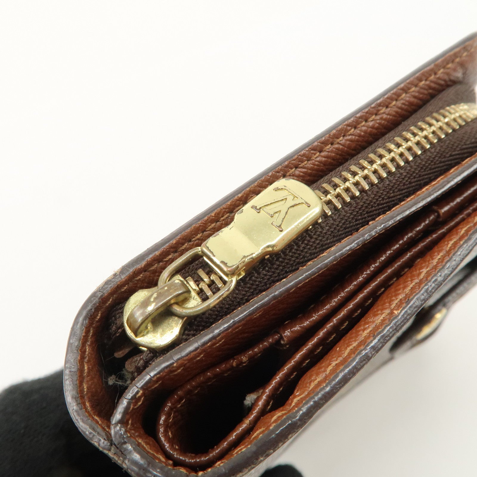 Louis Vuitton Louis Monogram Compact Small Zippy Wallet M61667 Used