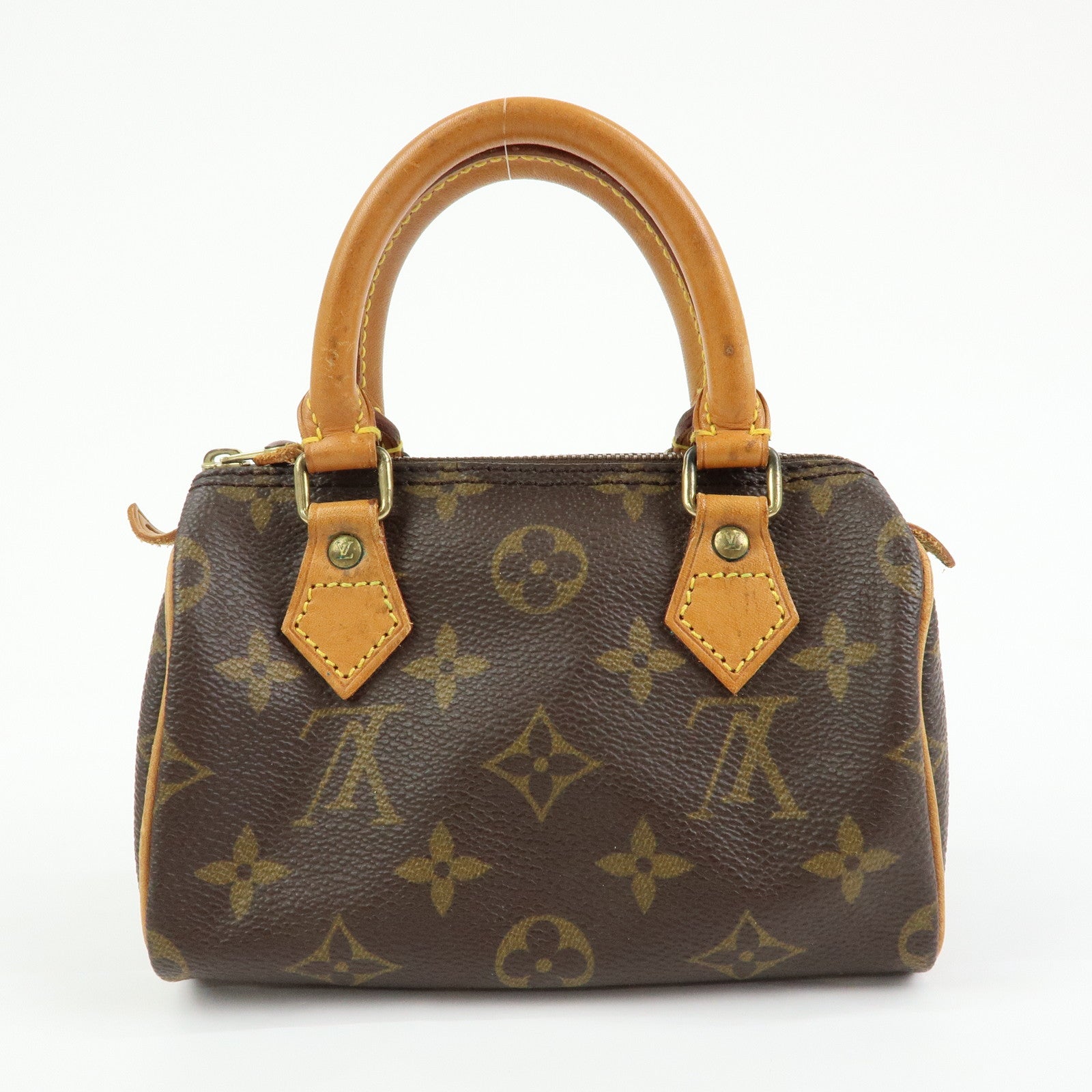 Louis Vuitton Monogram Canvas Mini Speedy Hand Bag Brown M41534