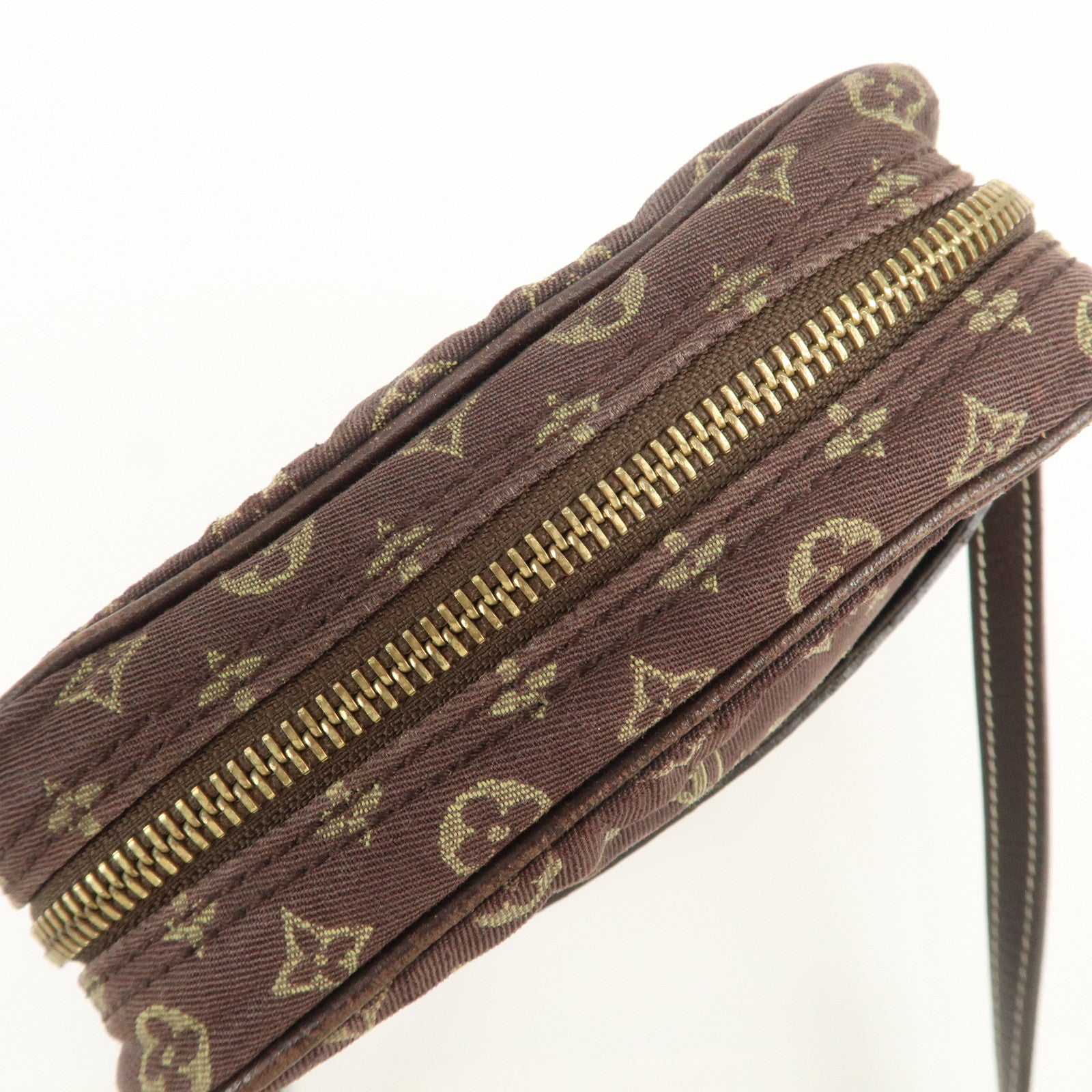 Louis Vuitton Monogram Mini Lin Danube Shoulder Bag Brown M95228