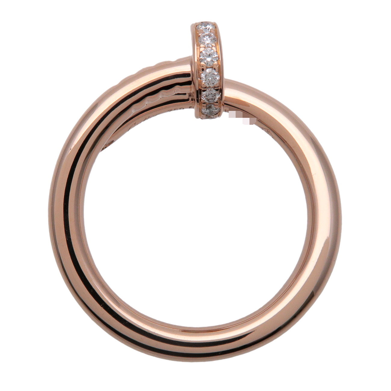 Cartier Juste un Clou 22P Diamond Ring K18PG 0.13ct #52 B4094800